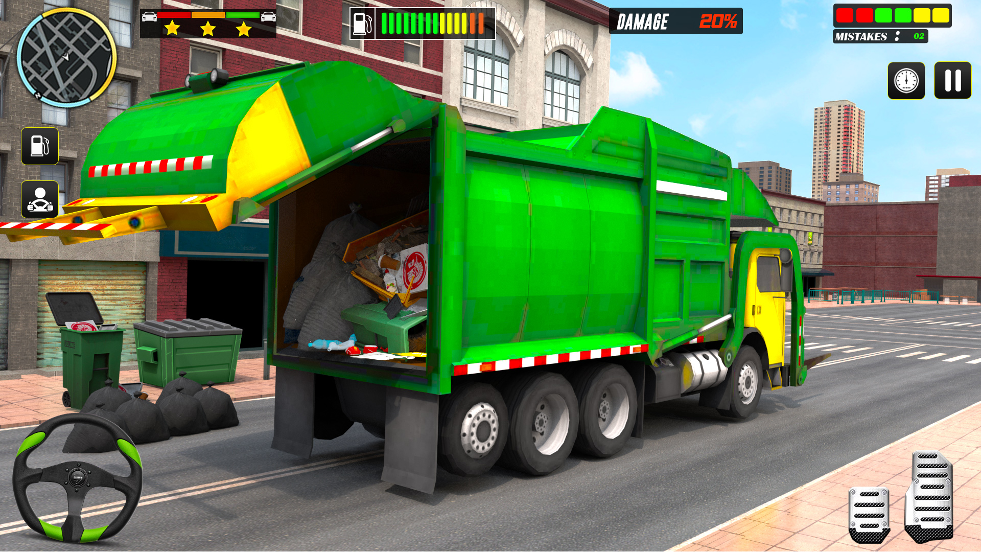 اسکرین شات 3 برنامه Trash Truck:Truck Driving Game