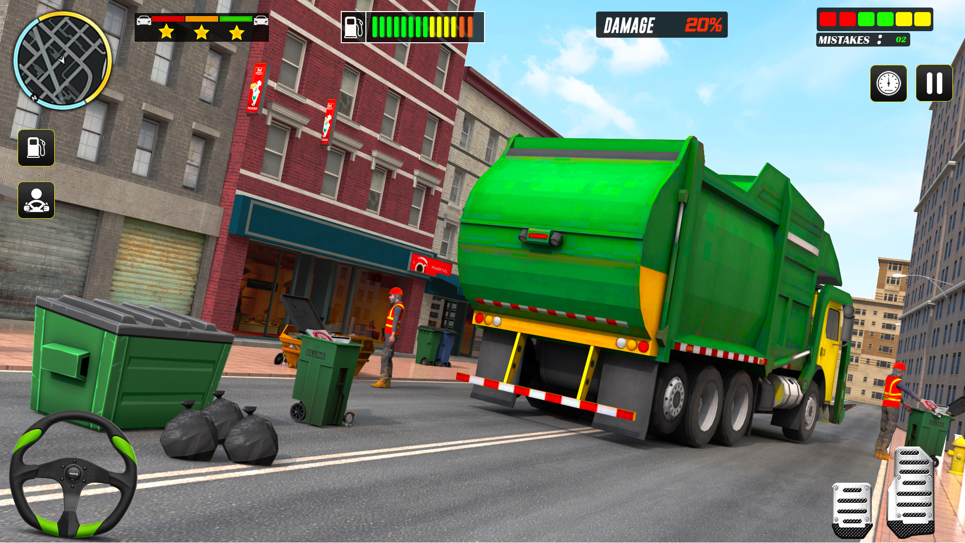 اسکرین شات 1 برنامه Trash Truck:Truck Driving Game