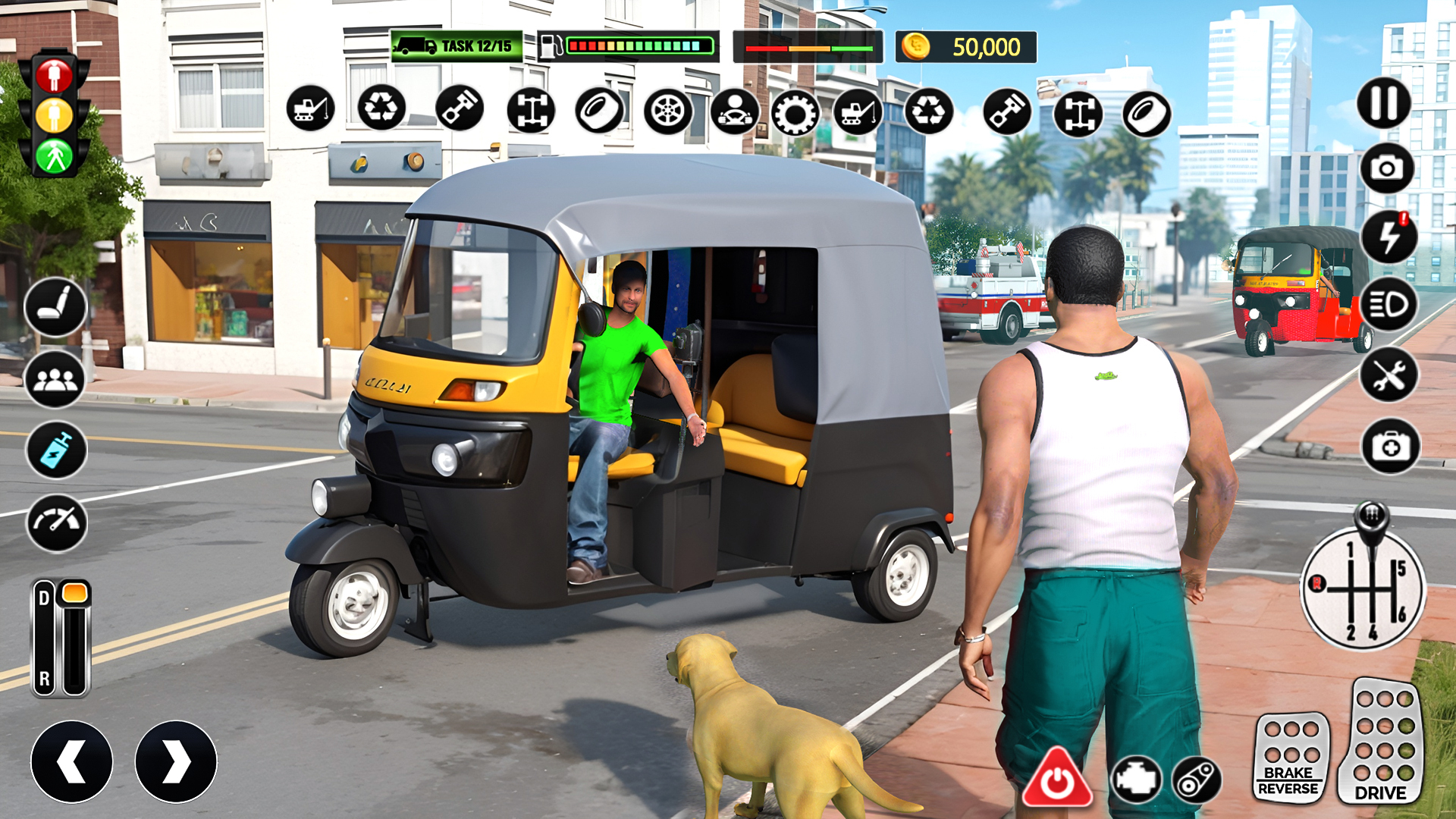 اسکرین شات 1 بازی Tuk Tuk Auto Rickshaw Stunts