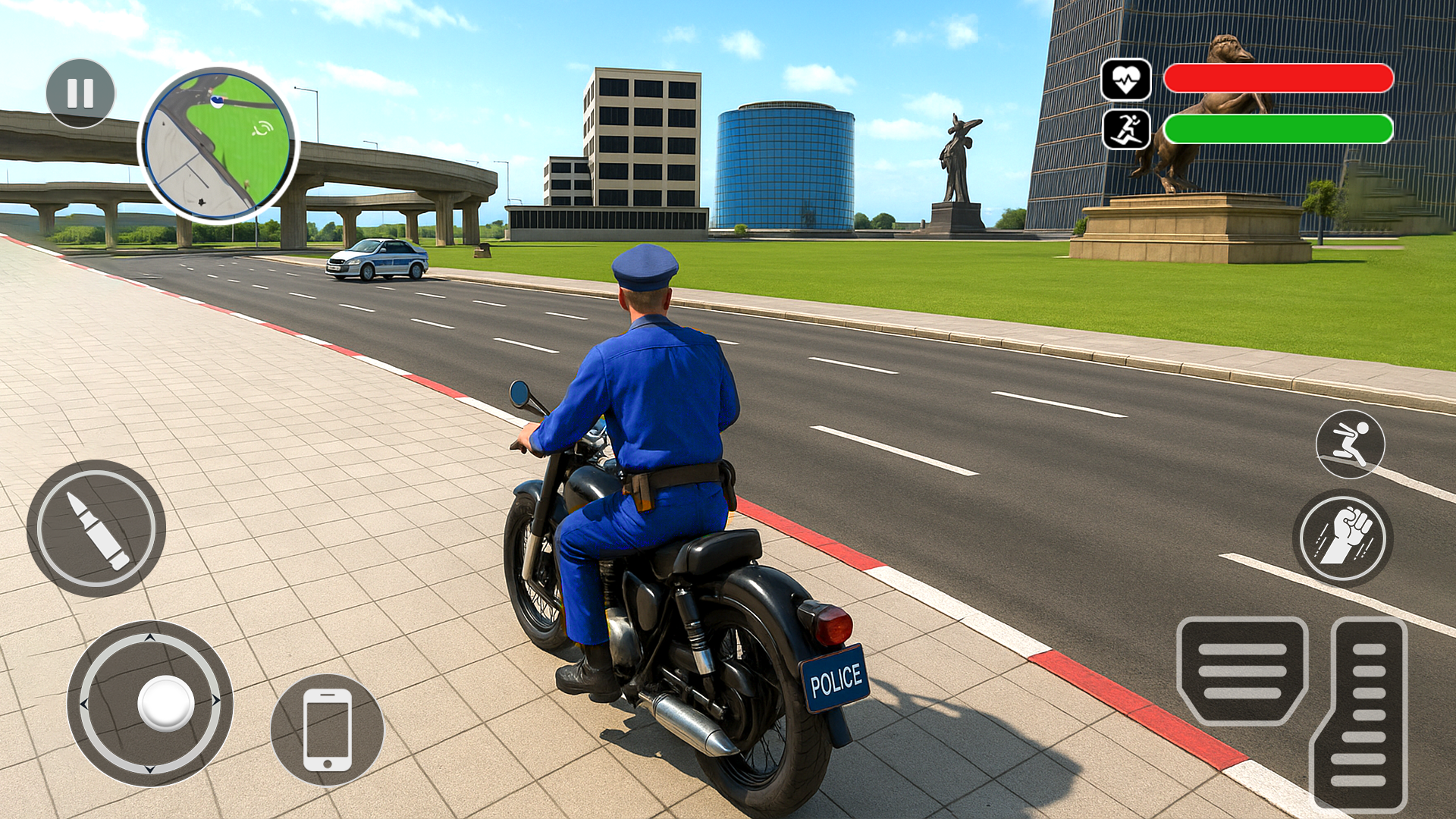 اسکرین شات 4 برنامه Police Patrol Car Chase Games