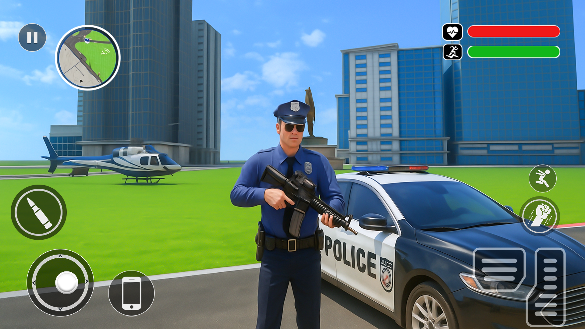 اسکرین شات 1 برنامه Police Patrol Car Chase Games