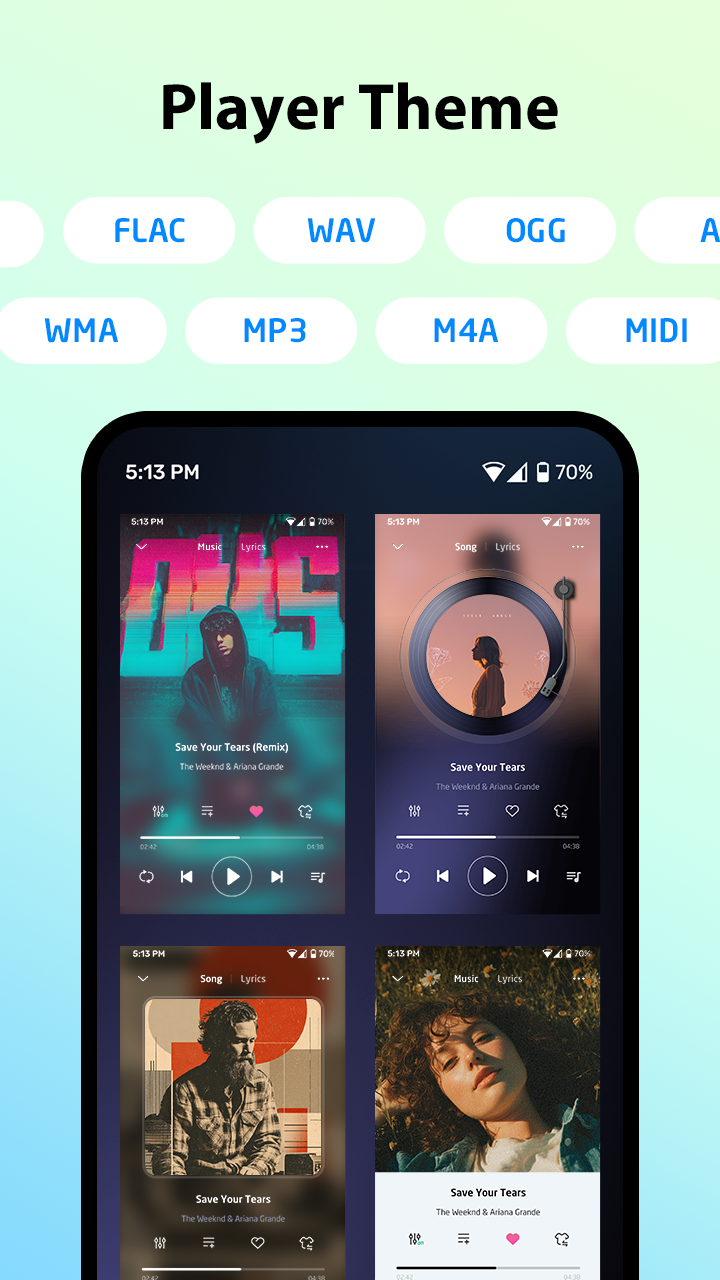 اسکرین شات 8 برنامه Music Player - MP3 Music App