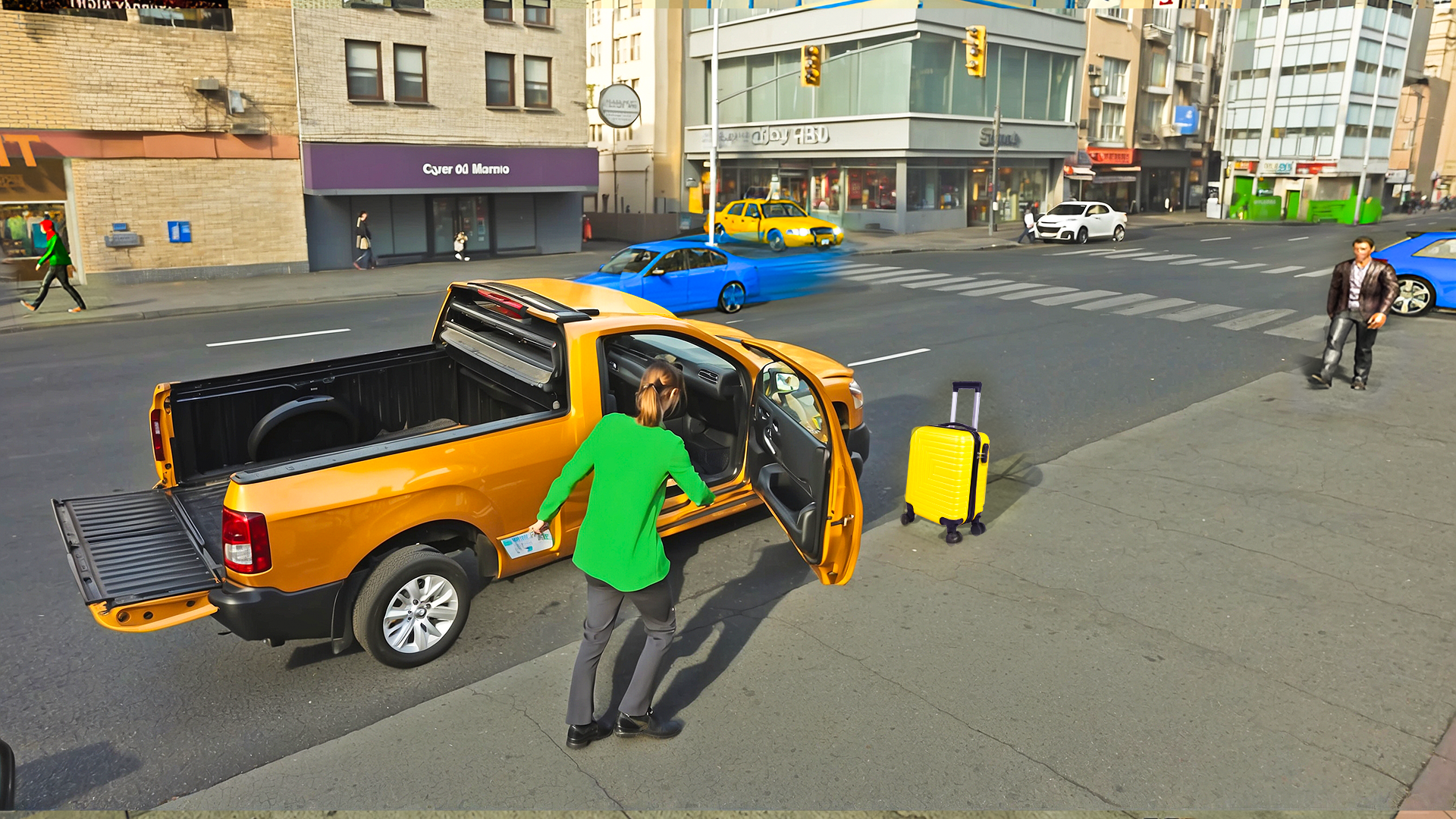 اسکرین شات 2 بازی Uphill Pickup Truck Driving 24