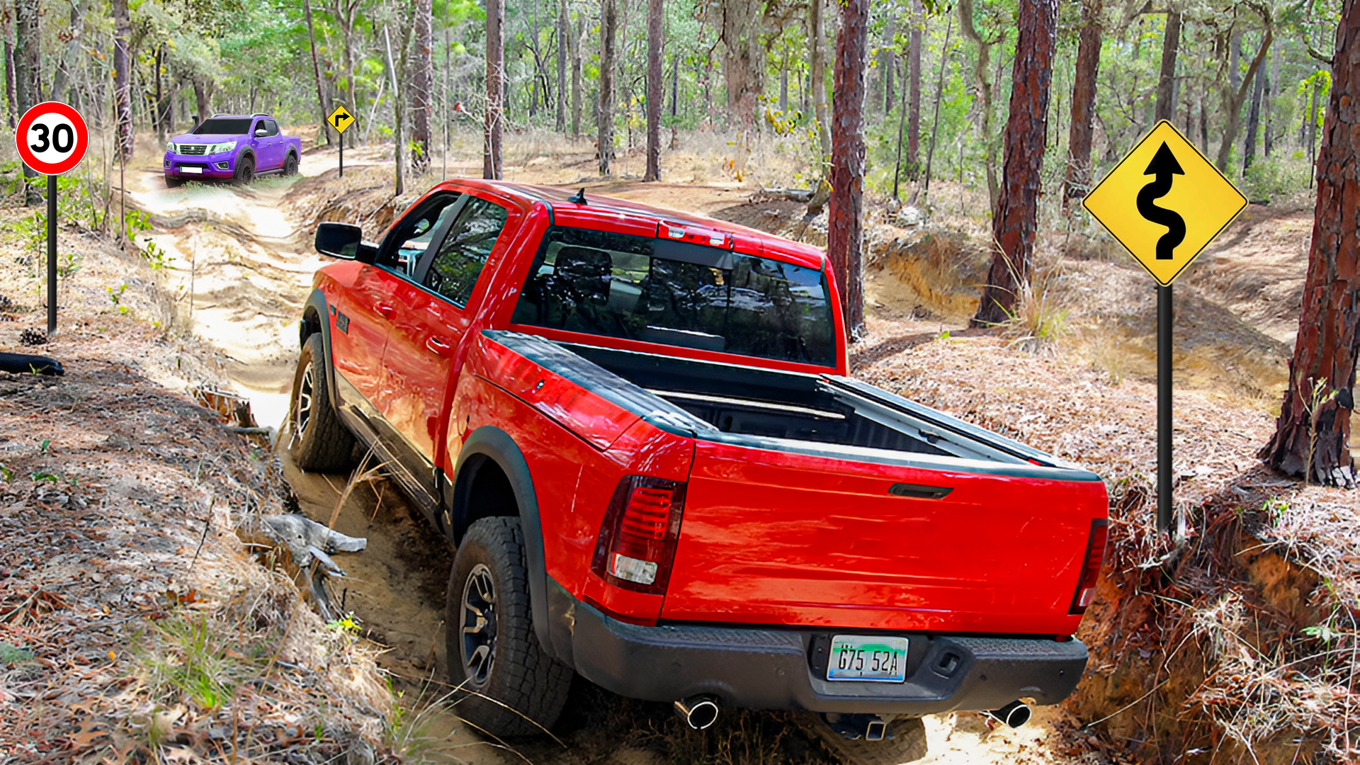 اسکرین شات 2 بازی Uphill Pickup Truck Driving 24