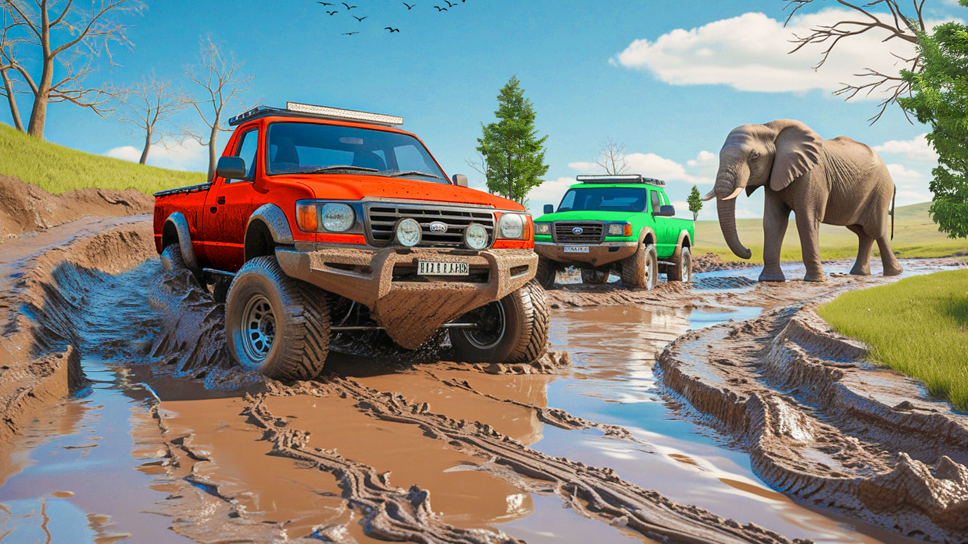 اسکرین شات 3 بازی Uphill Pickup Truck Driving 24