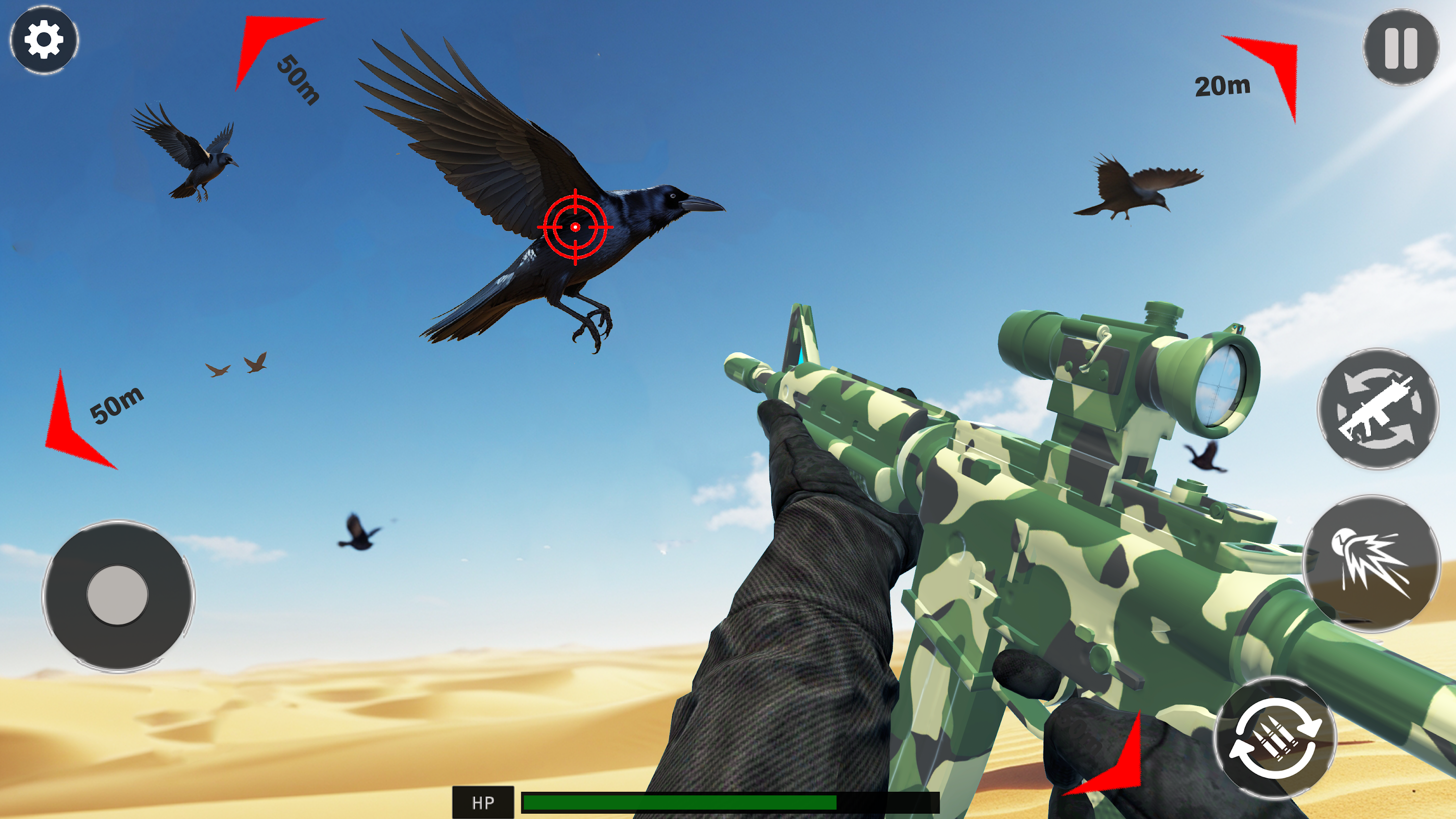 اسکرین شات 2 بازی Desert Birds Sniper Shooter 3D