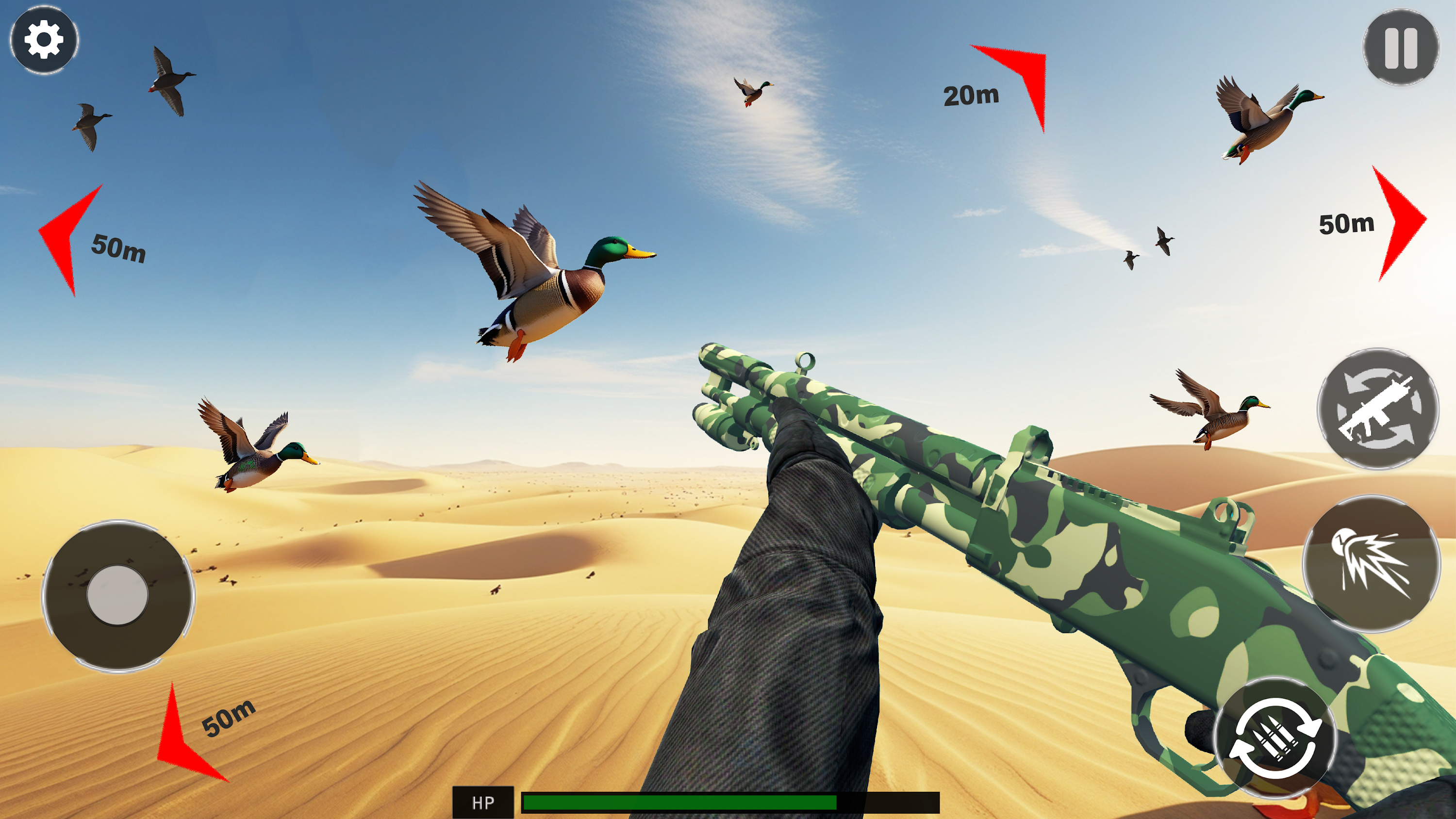 اسکرین شات 3 بازی Desert Birds Sniper Shooter 3D