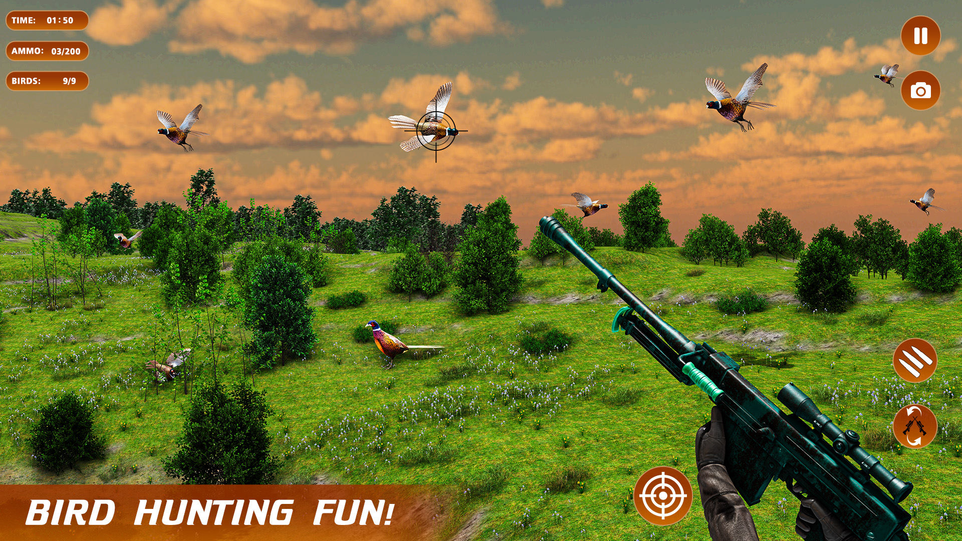 اسکرین شات 4 بازی Pheasant Shooter Birds Hunting
