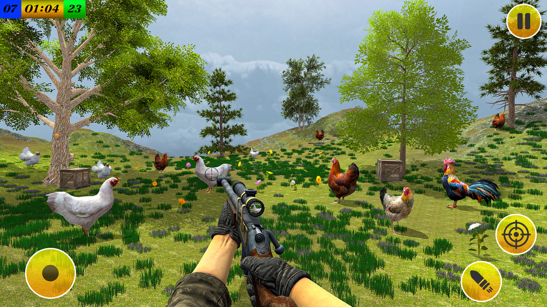 اسکرین شات 4 بازی Chicken Shoot Sniper Hunting