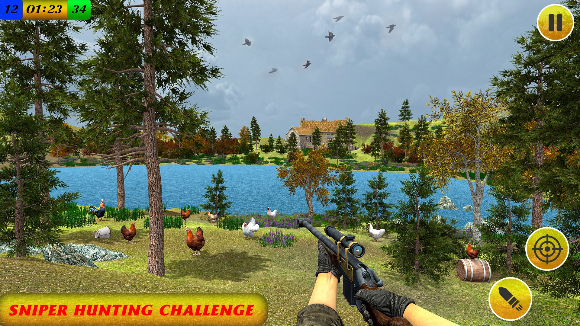 اسکرین شات 3 بازی Chicken Shoot Sniper Hunting