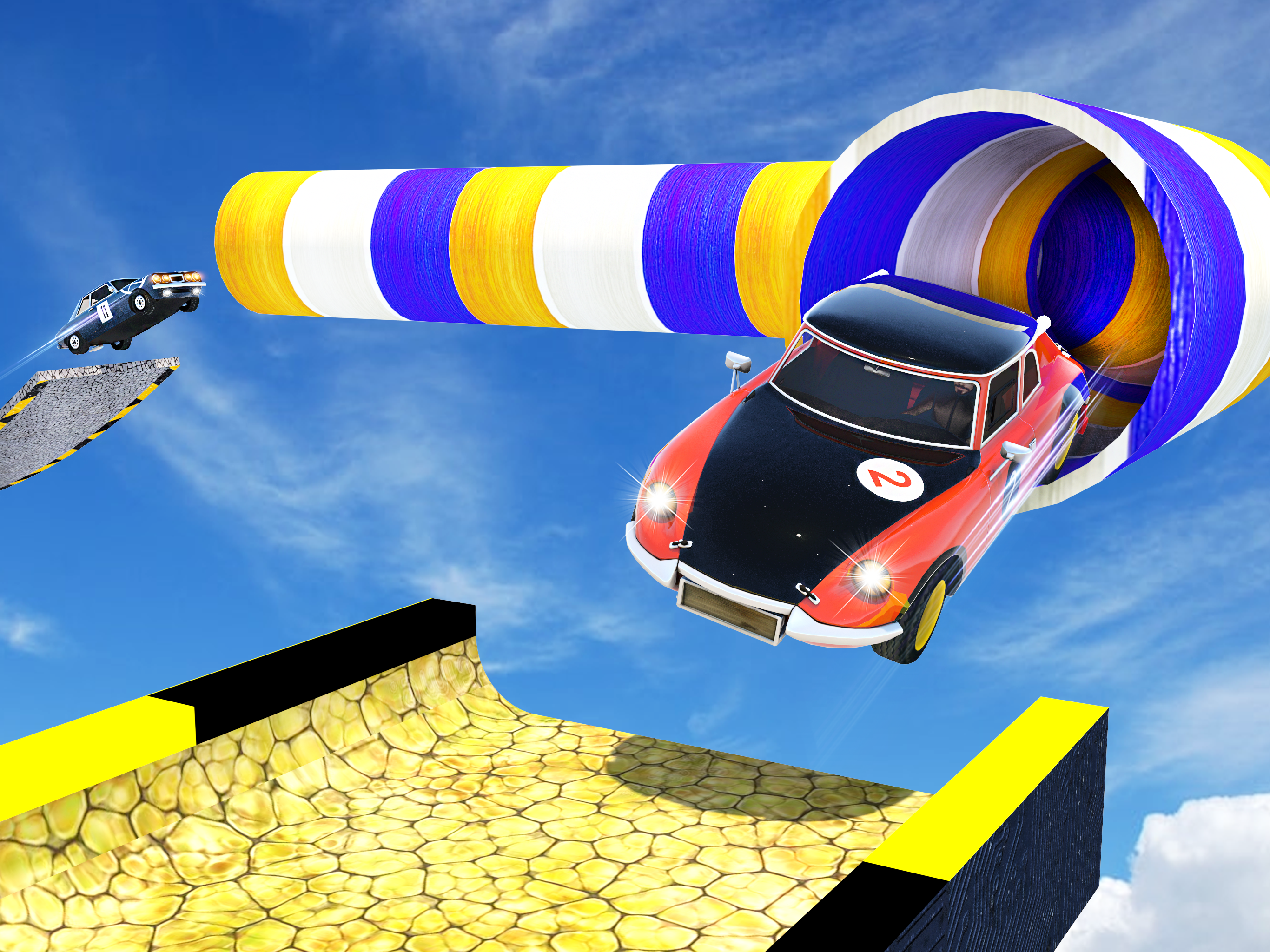 اسکرین شات 2 بازی Classics Car Stunts Mega Ramps