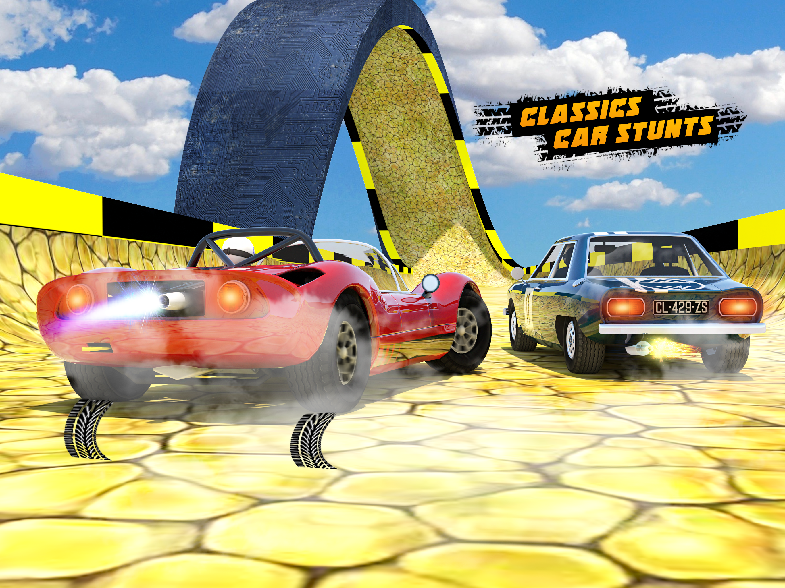 اسکرین شات 1 بازی Classics Car Stunts Mega Ramps
