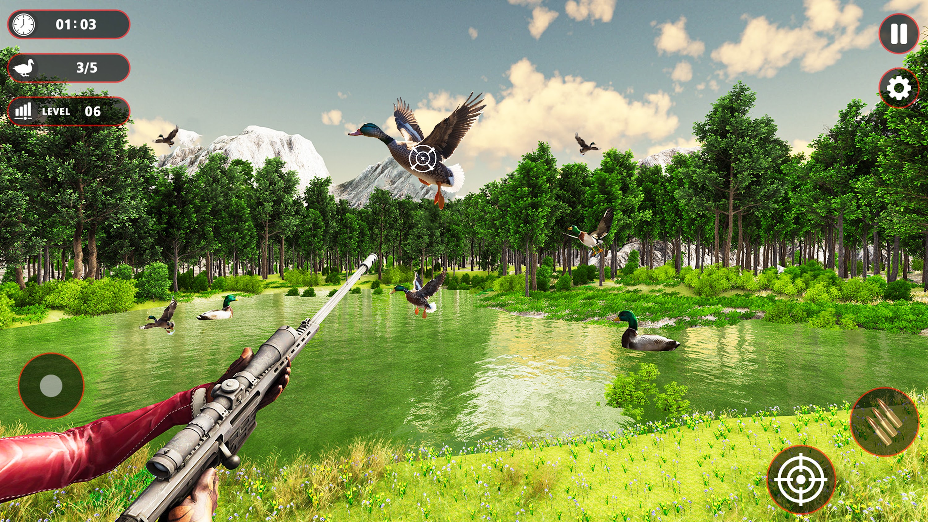 اسکرین شات 1 بازی Birds Hunting Sniper Shooting