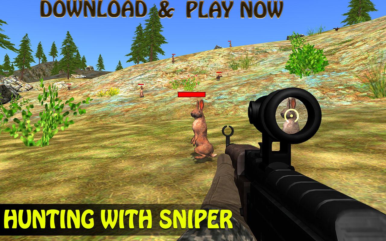 اسکرین شات 3 بازی Rabbit Hunting Sniper Shooting