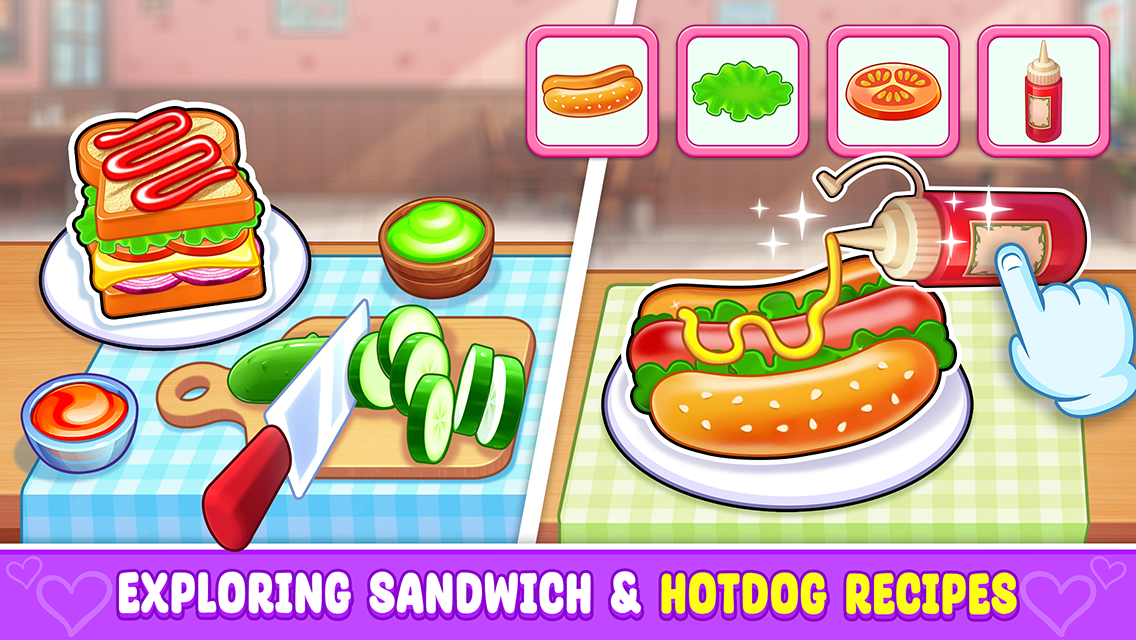 اسکرین شات 1 بازی Fast Food Cooking Games