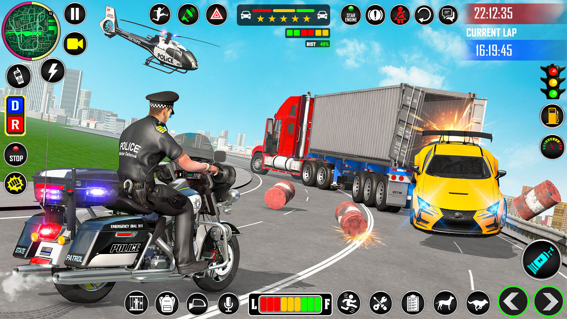 اسکرین شات 4 بازی Police Motor Bike Crime Chase