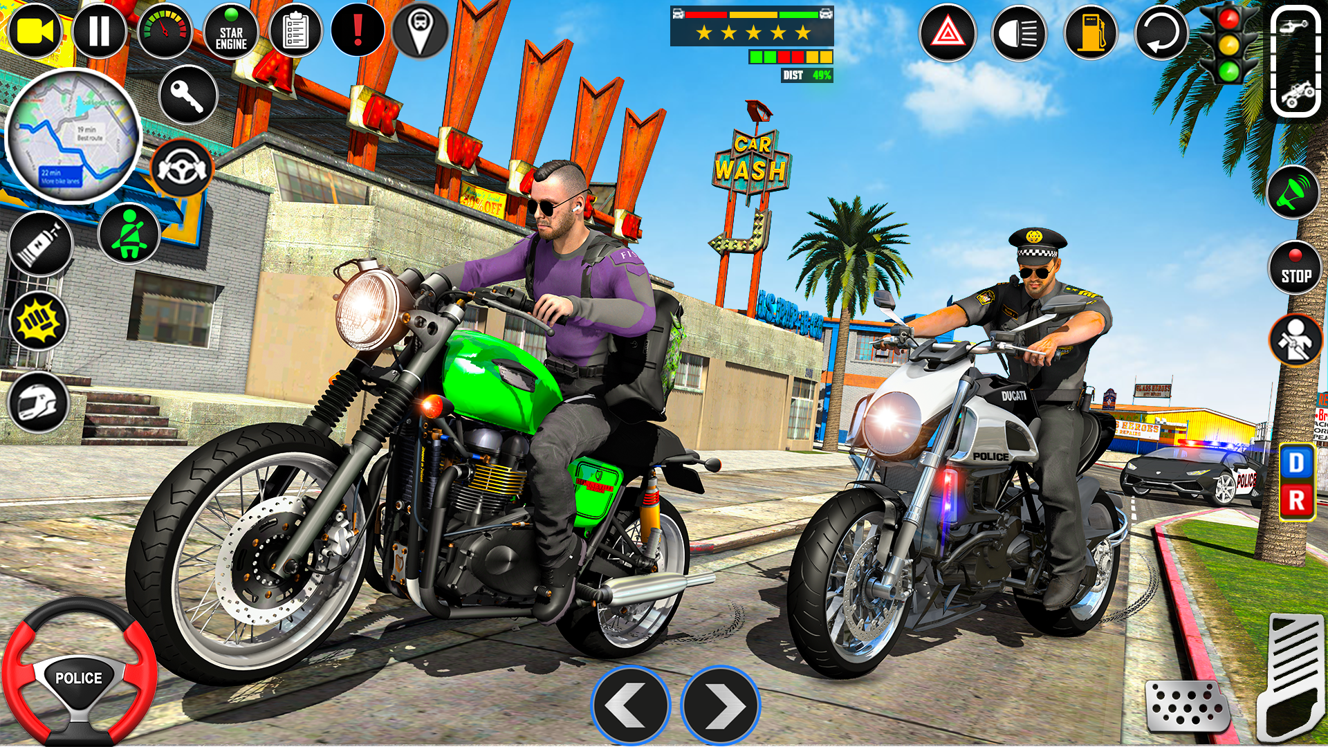 اسکرین شات 2 بازی Police Motor Bike Crime Chase