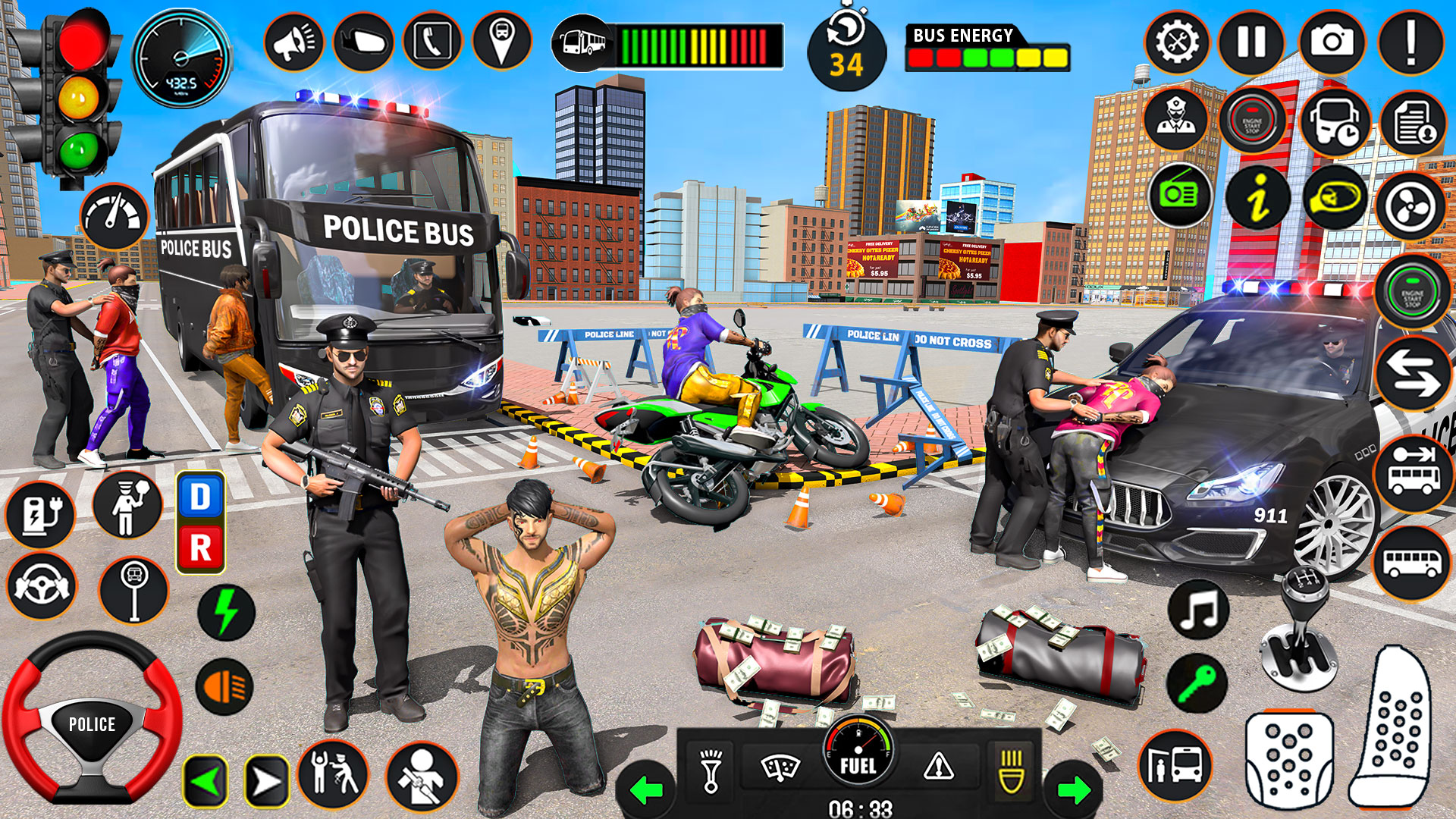 اسکرین شات 3 بازی Police Bus Simulator: Bus Game