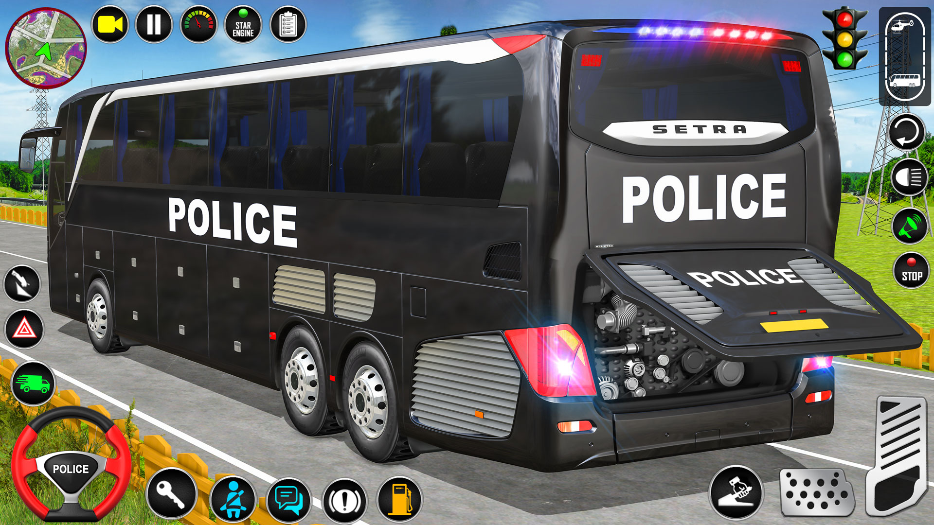 اسکرین شات 7 بازی Police Bus Simulator: Bus Game