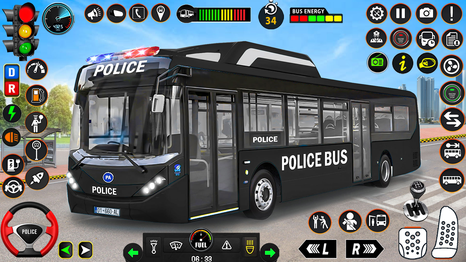 اسکرین شات 1 بازی Police Bus Simulator: Bus Game