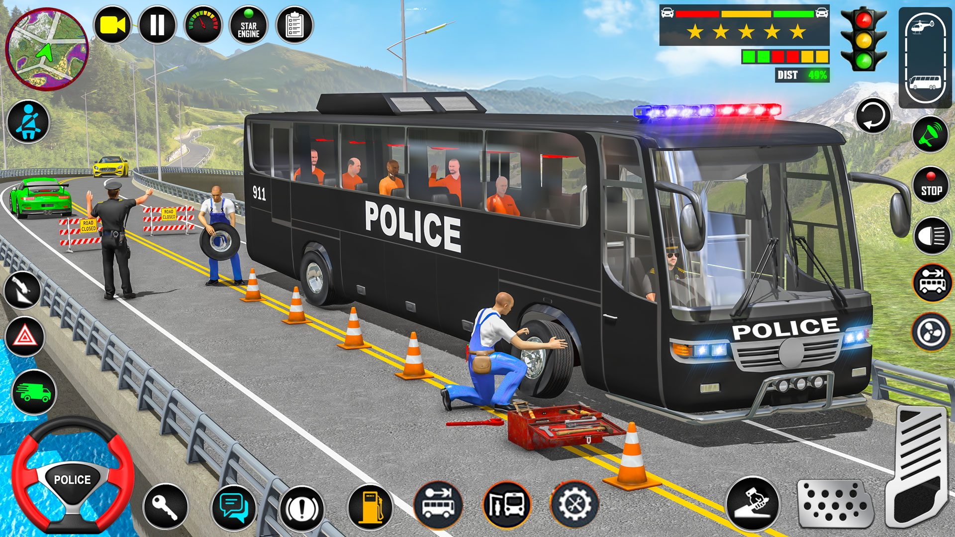 اسکرین شات 8 بازی Police Bus Simulator: Bus Game