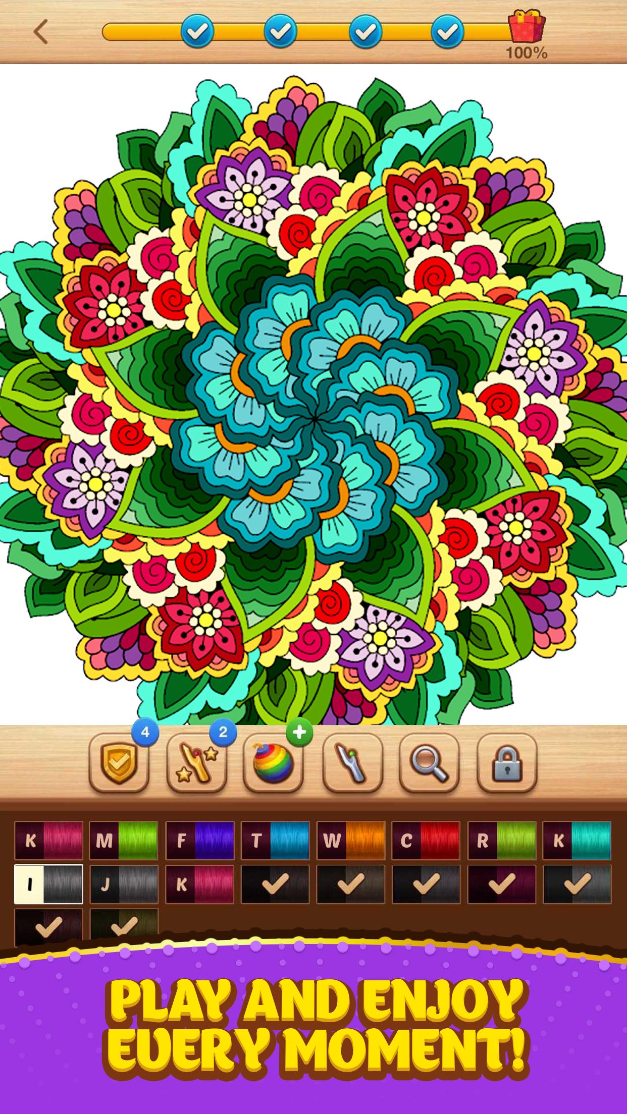 اسکرین شات 5 بازی Cross Stitch Coloring Mandala