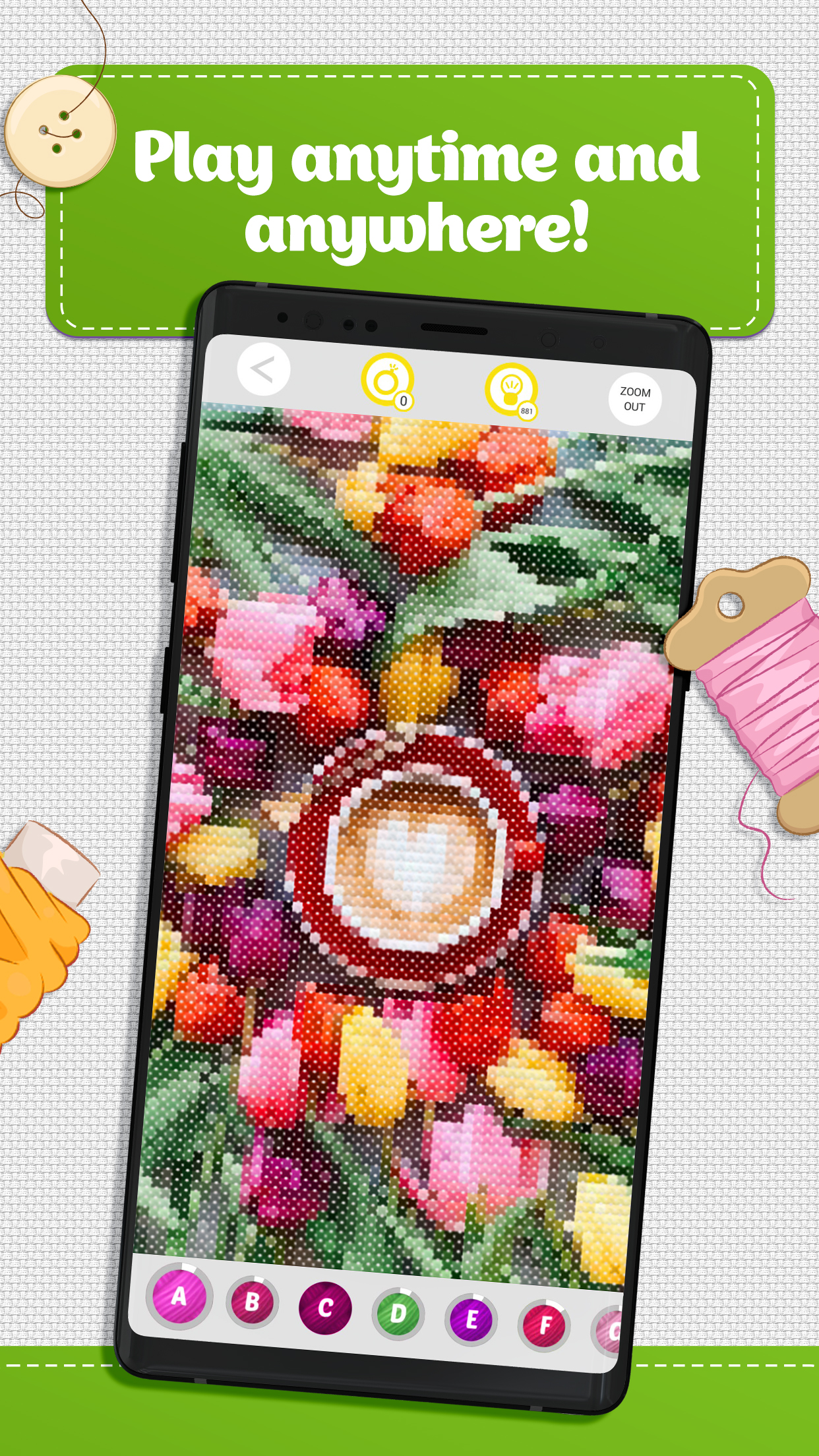اسکرین شات 5 بازی Cross Stitch Coloring Art