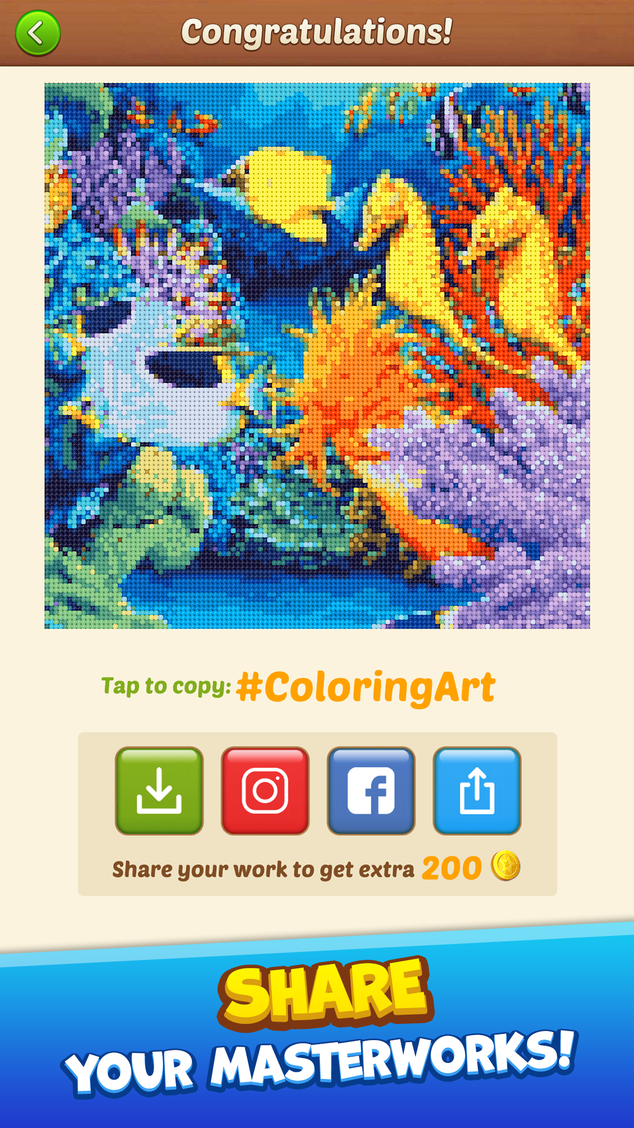 اسکرین شات 5 بازی Cross Stitch: Coloring Art