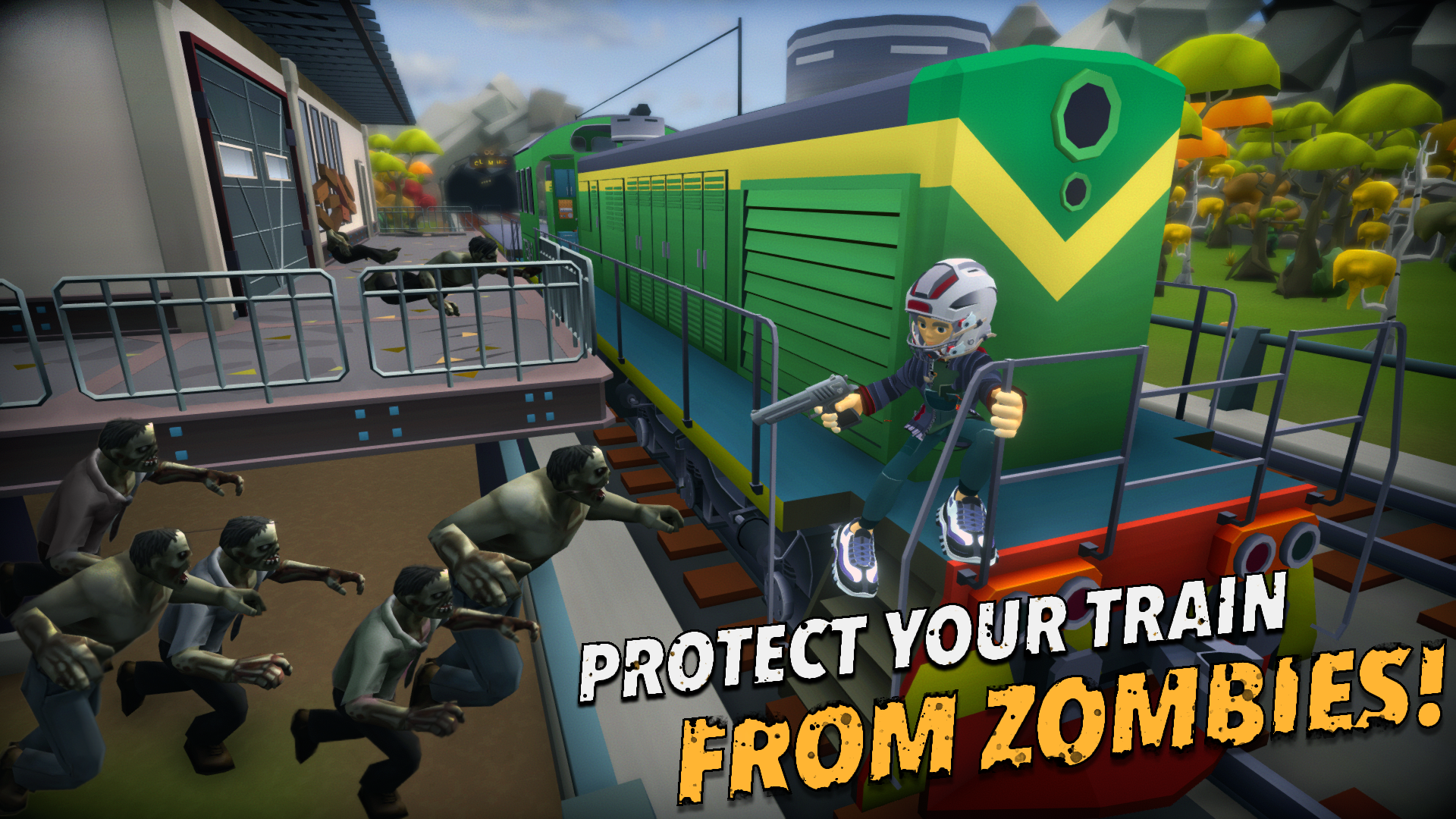 اسکرین شات 1 بازی Zombie Train: Survival games