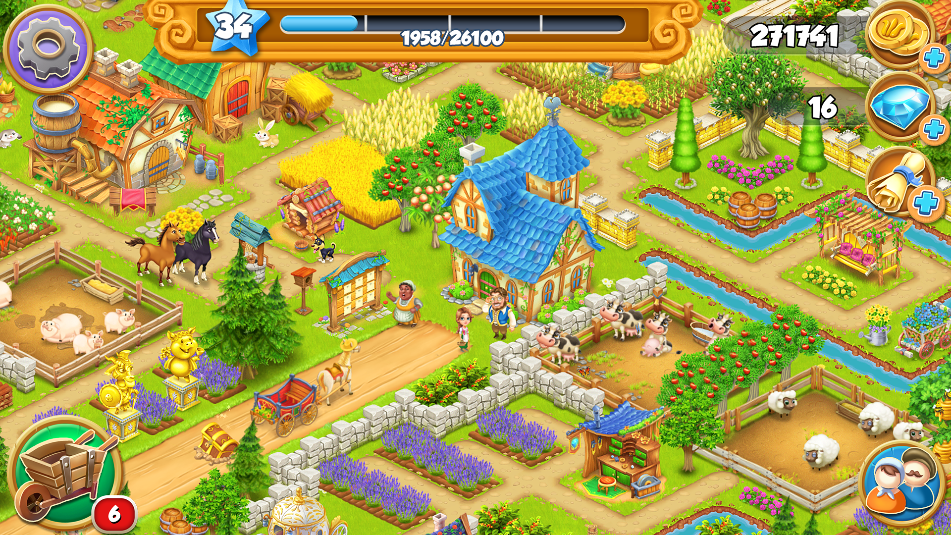 اسکرین شات 6 بازی Village and Farm