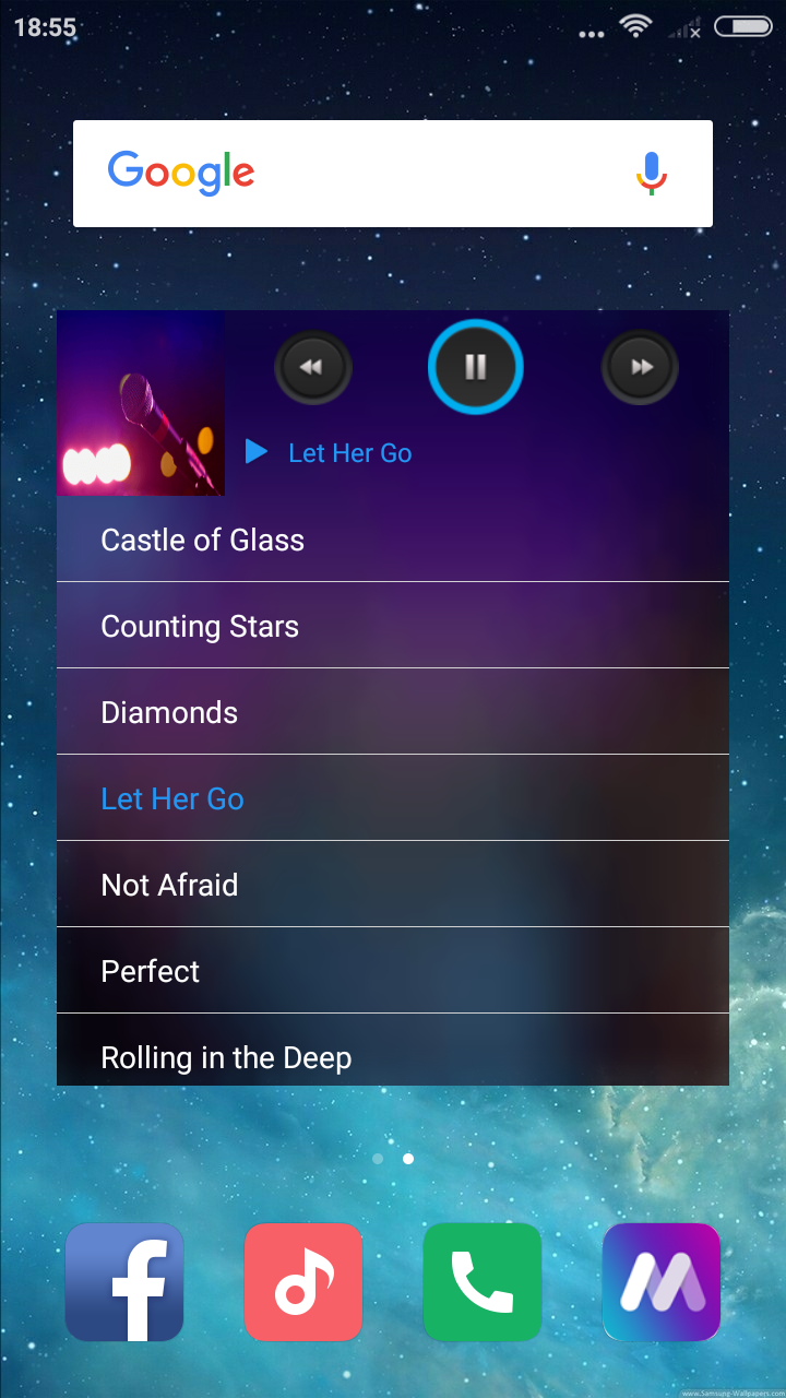 اسکرین شات 2 برنامه Mp3 Player