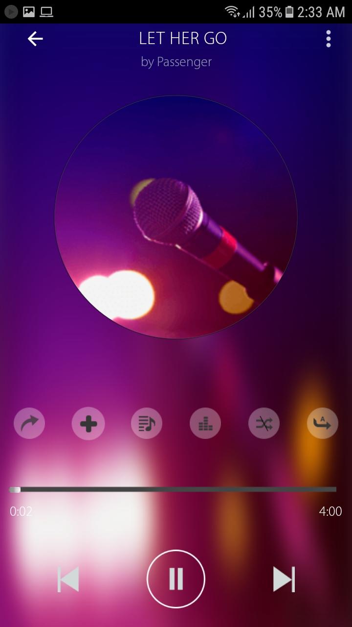 اسکرین شات 5 برنامه Mp3 Player