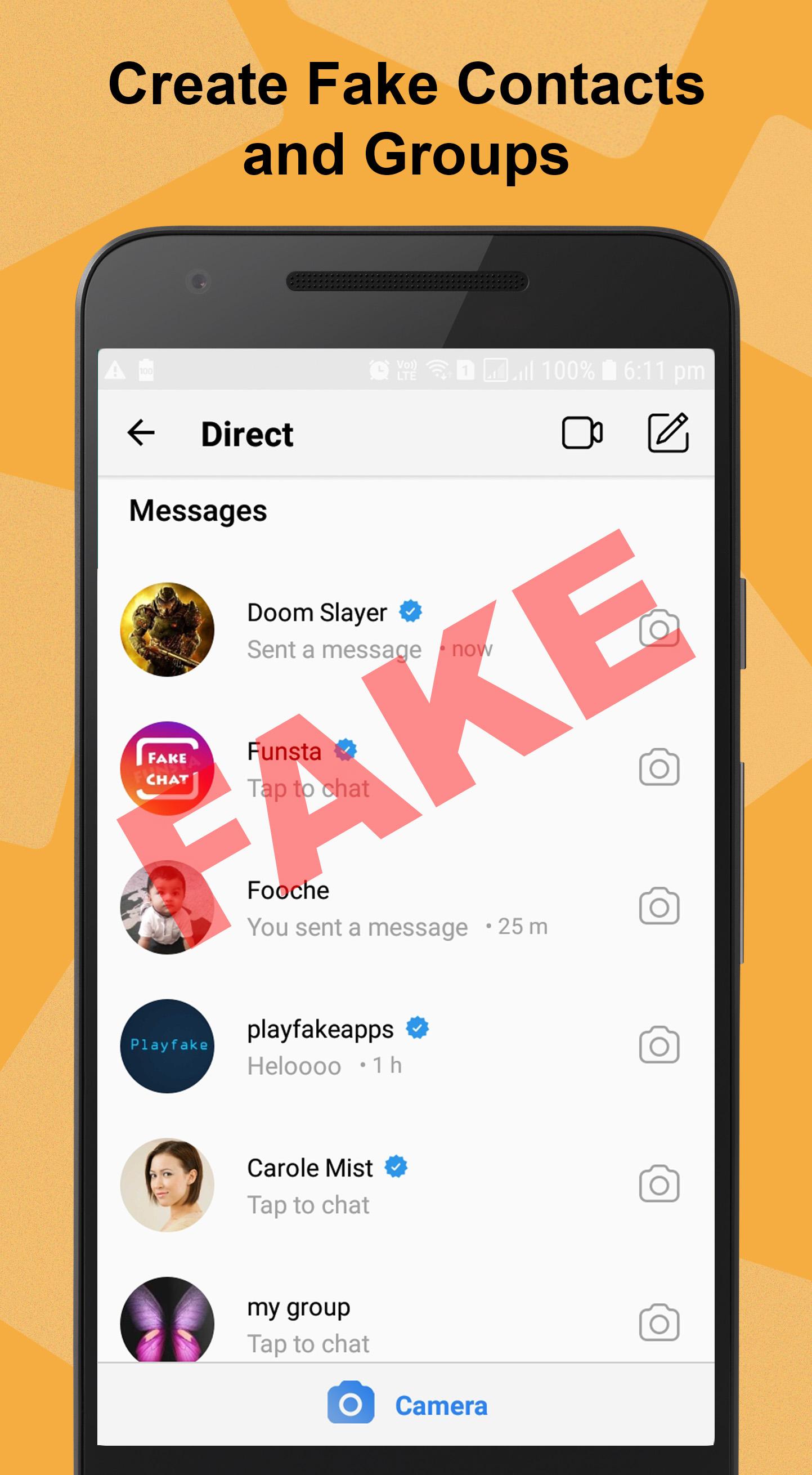 اسکرین شات 2 برنامه Funsta - Post and Direct Prank