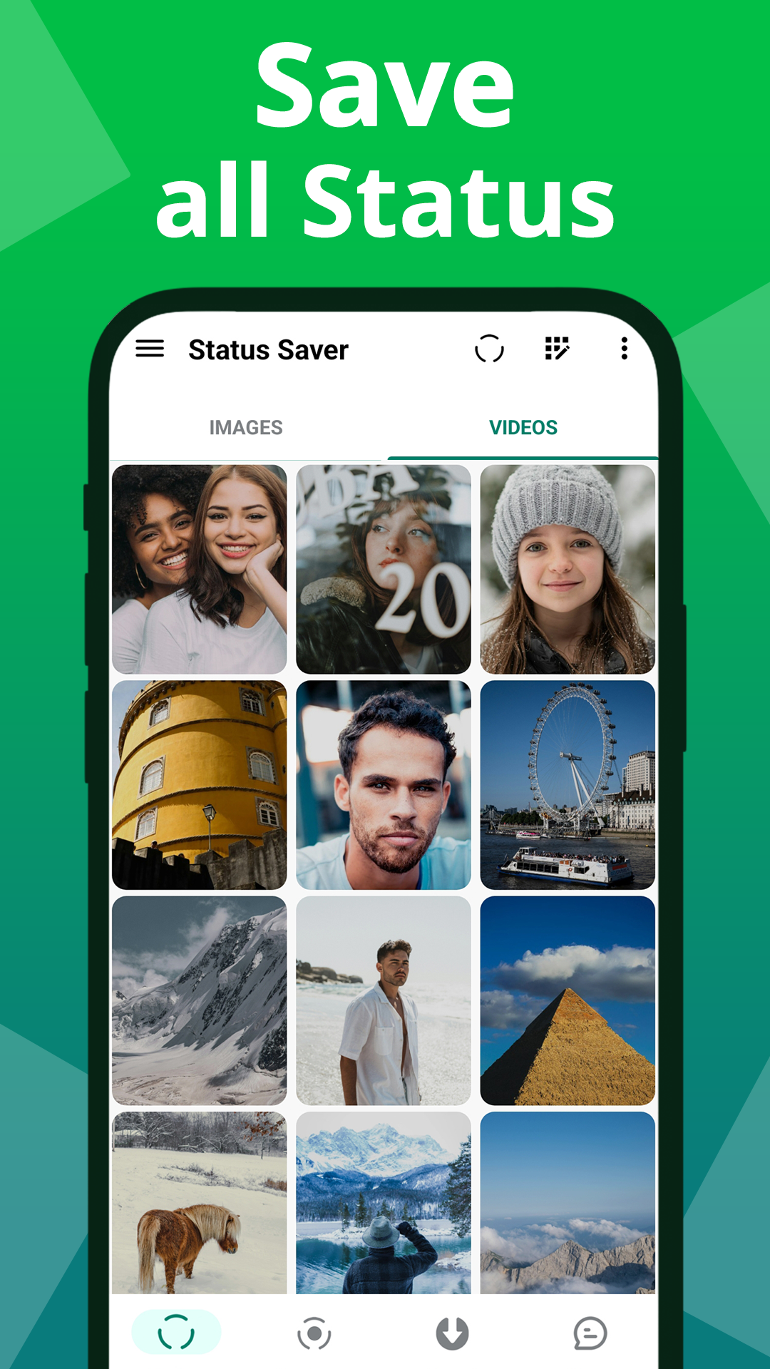اسکرین شات 1 برنامه Status Saver Video Downloader