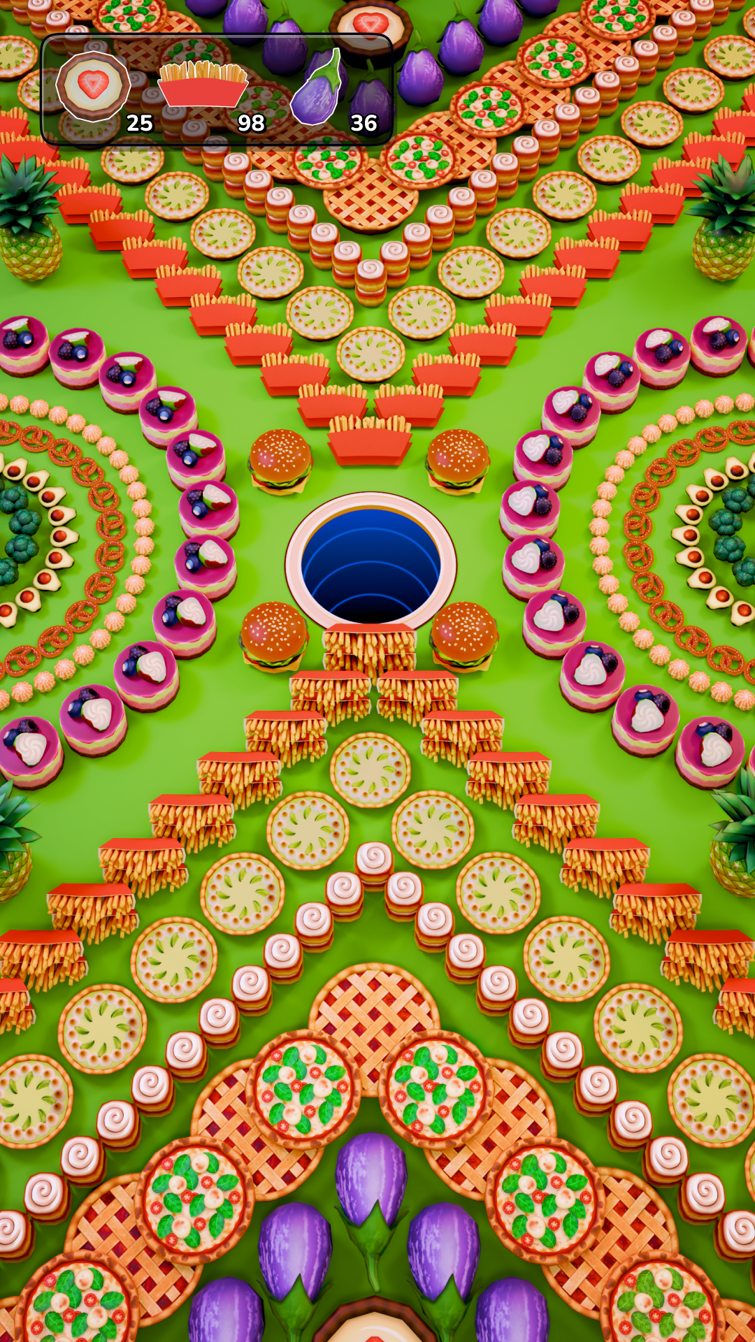 اسکرین شات 6 بازی Hole Rush: Eat All Puzzle