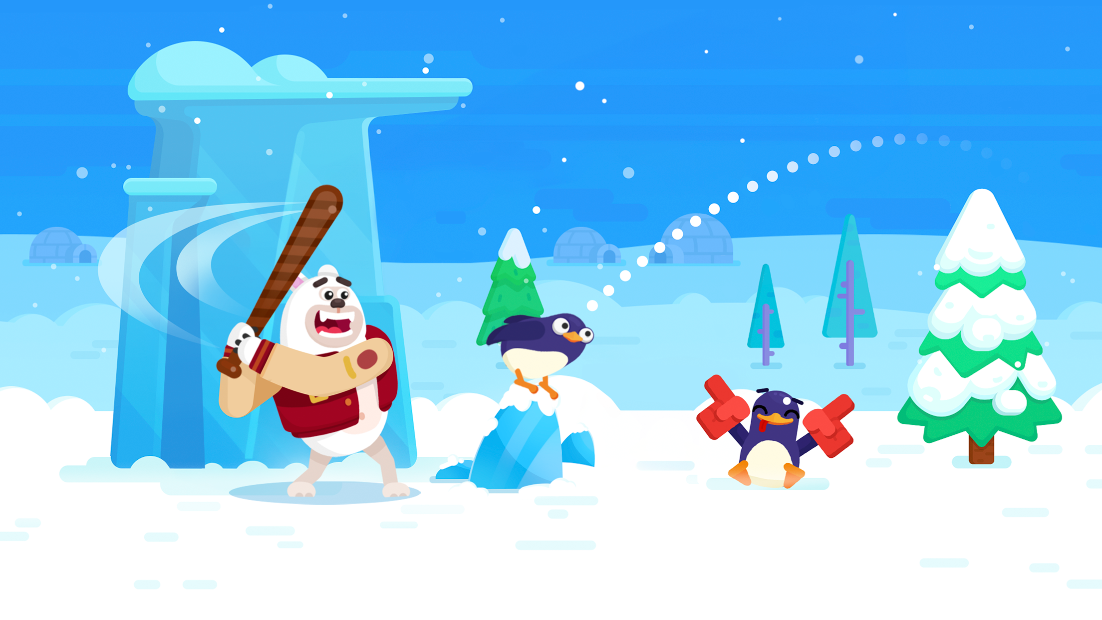 اسکرین شات 1 بازی Bouncemasters: Penguin Games