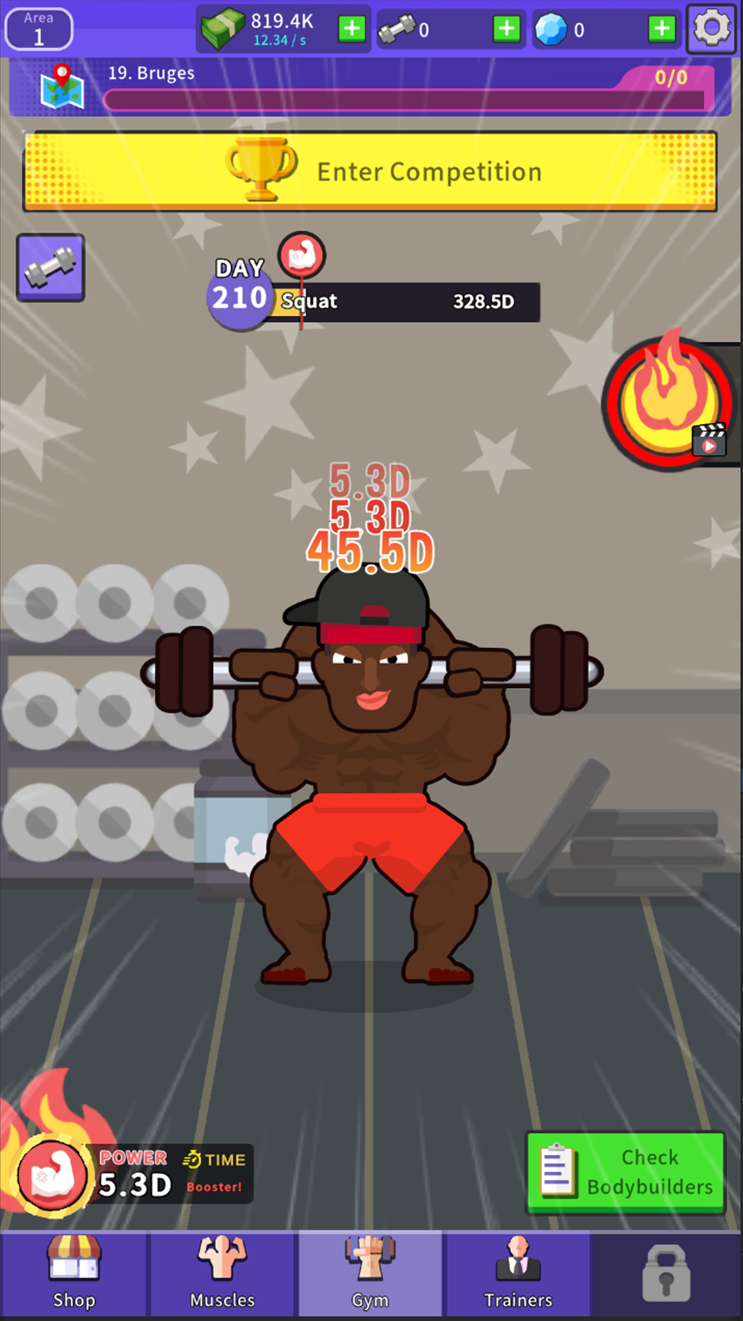 اسکرین شات 7 بازی Idle Bodybuilder Manager