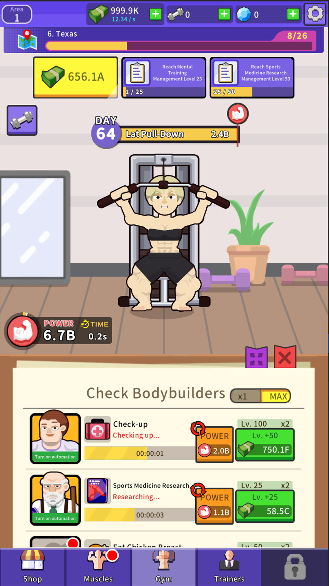 اسکرین شات 8 بازی Idle Bodybuilder Manager