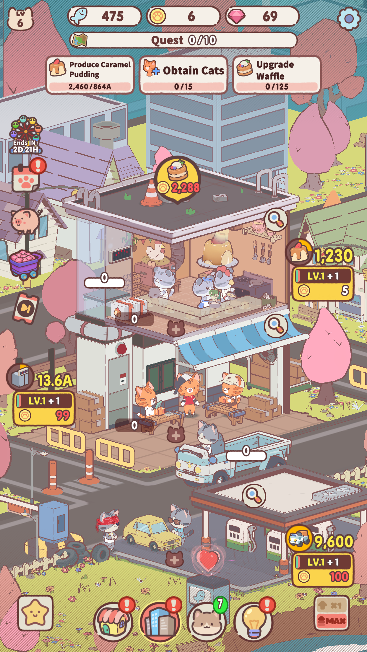 اسکرین شات 5 بازی My Cat Tower : Idle Tycoon