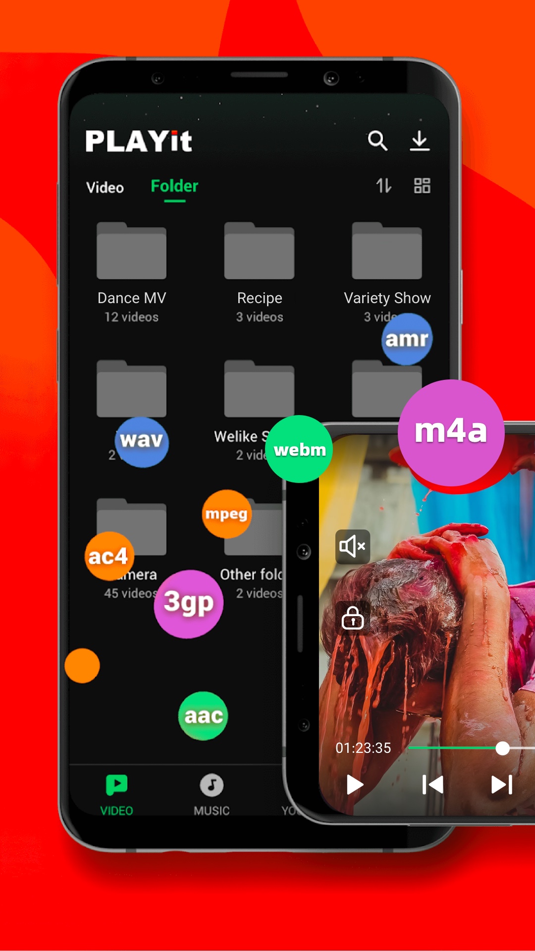 اسکرین شات 1 برنامه PLAYit-All in One Video Player