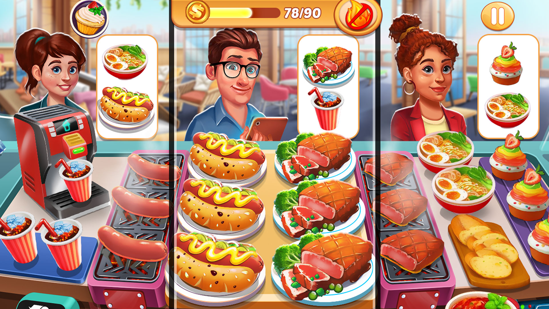 اسکرین شات 2 بازی Cooking Shop : Chef Restaurant