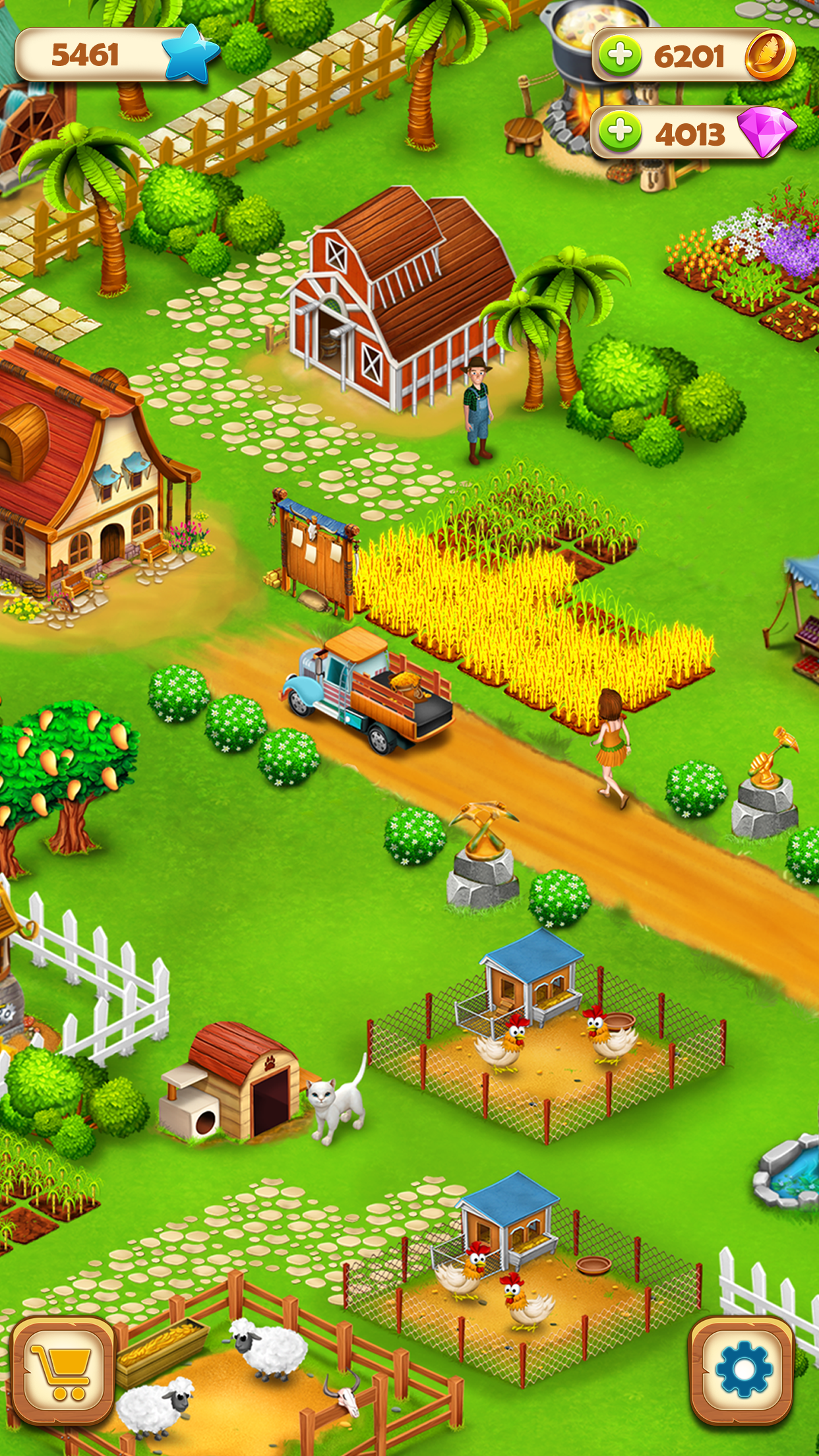 اسکرین شات 3 بازی Country Valley Farming Game