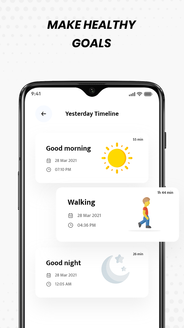 اسکرین شات 5 برنامه Step Counter & Calorie Counter