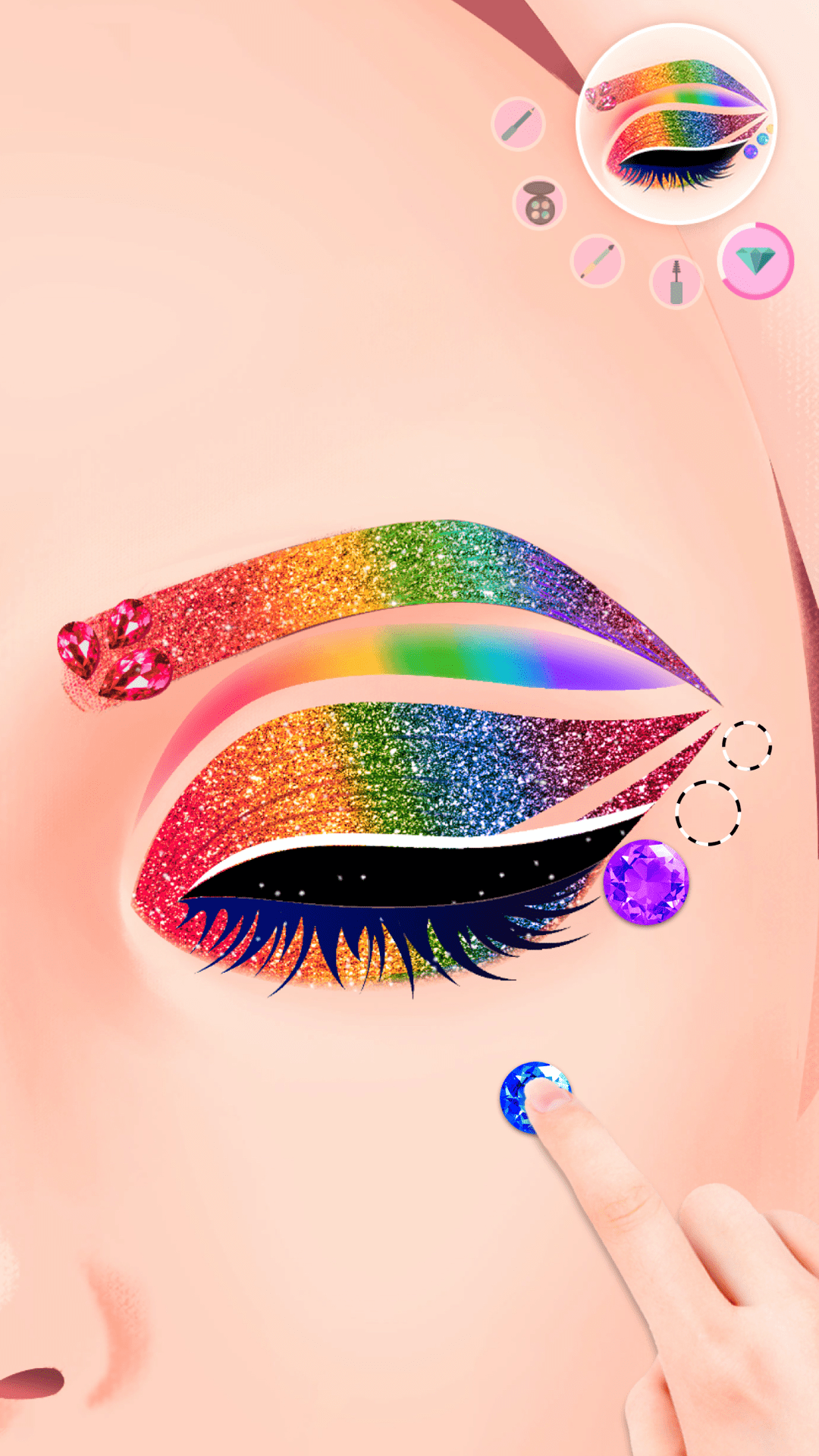 اسکرین شات 3 برنامه Eye Art: Perfect Makeup Artist