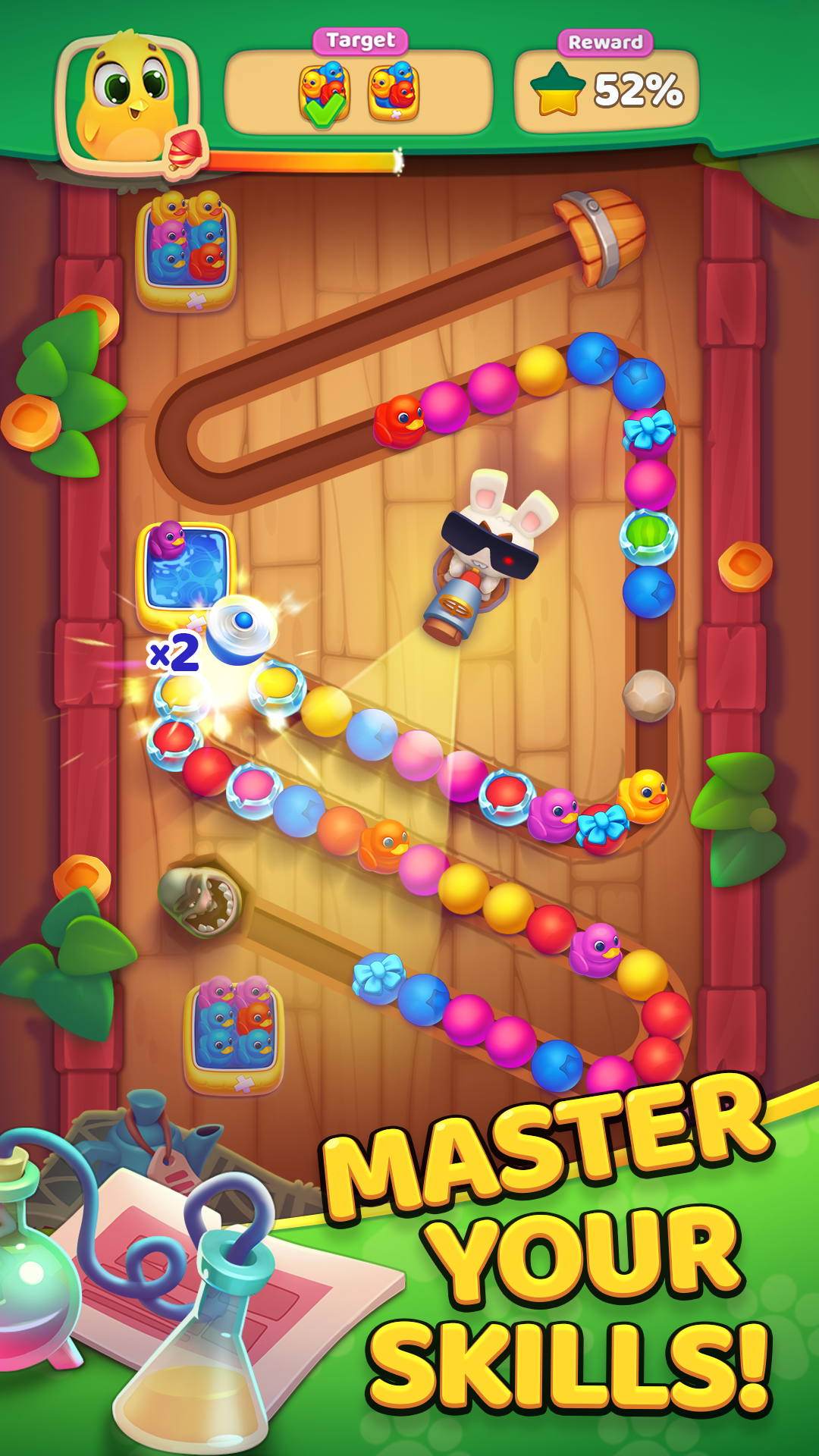 اسکرین شات 2 بازی Bloomville: Marble bubble game