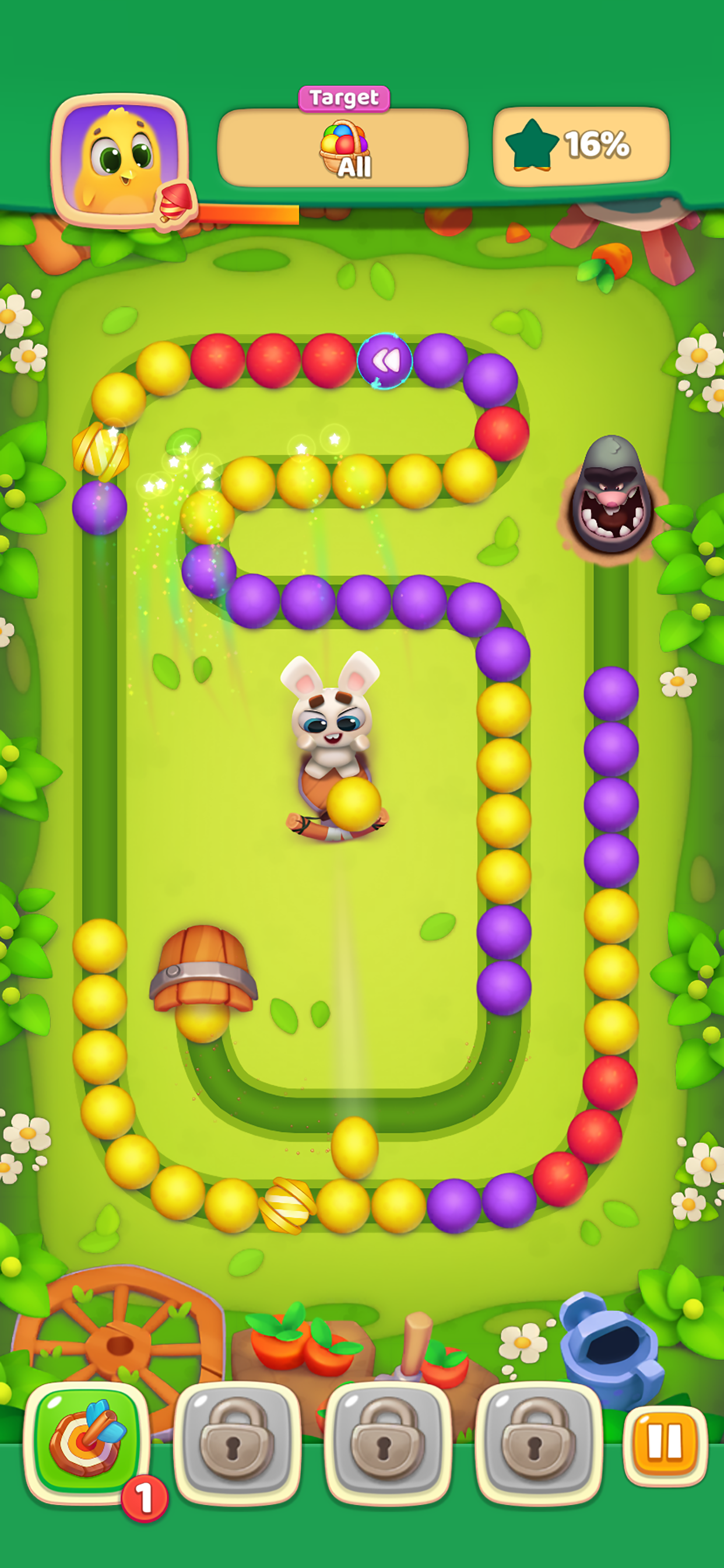 اسکرین شات 1 بازی Bloomville: Marble bubble game