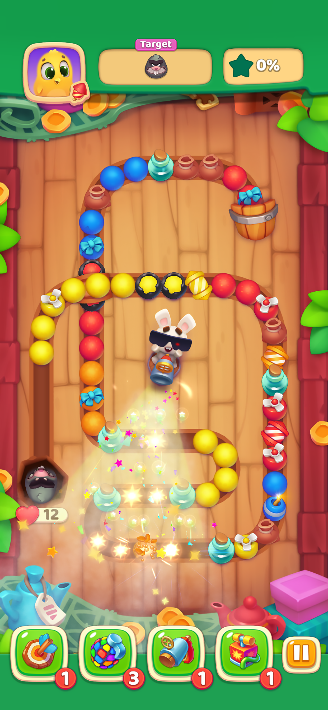 اسکرین شات 4 بازی Bloomville: Marble bubble game
