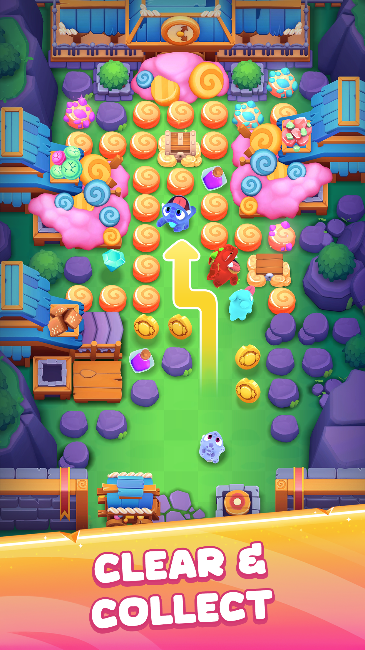 اسکرین شات 1 بازی Candy Critters: Idle Merge