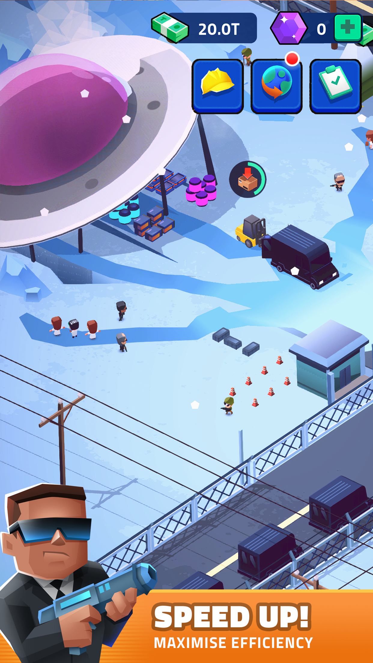 اسکرین شات 3 بازی Idle Area 51