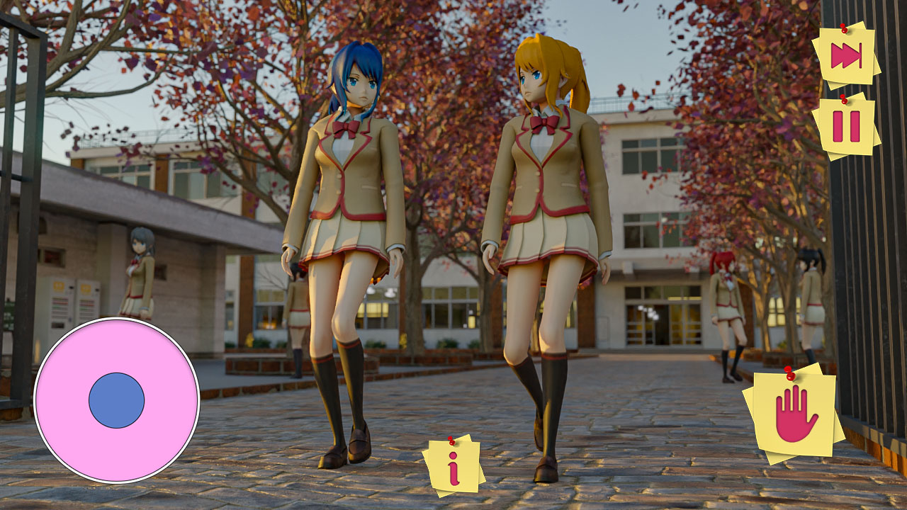اسکرین شات 1 بازی High school anime girl 3D Life